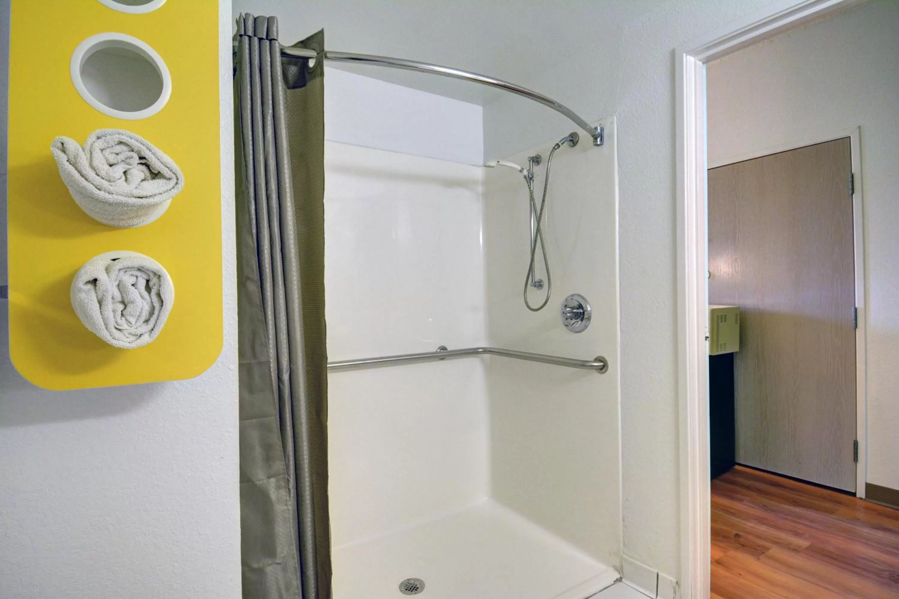 Shower in Motel 6-Denison, TX