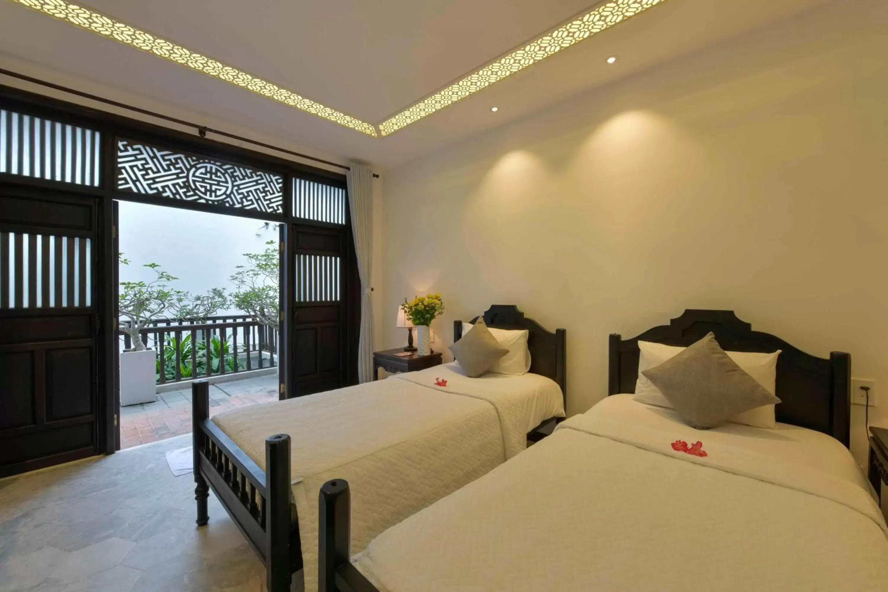 View (from property/room), Bed in Hoi An Ancient House Resort & Spa