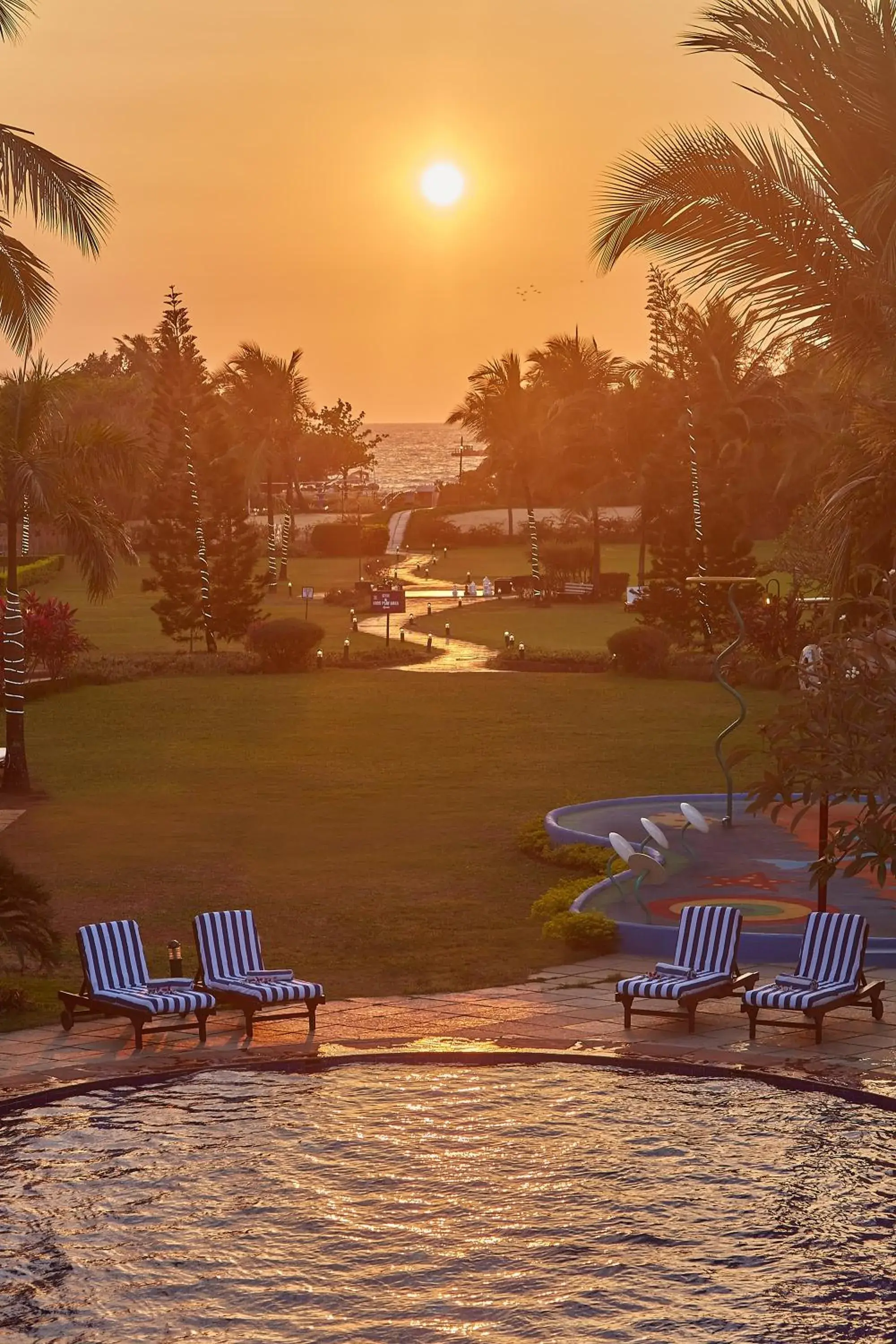 Natural landscape, Sunrise/Sunset in Royal Orchid Beach Resort & Spa, Utorda Beach Goa