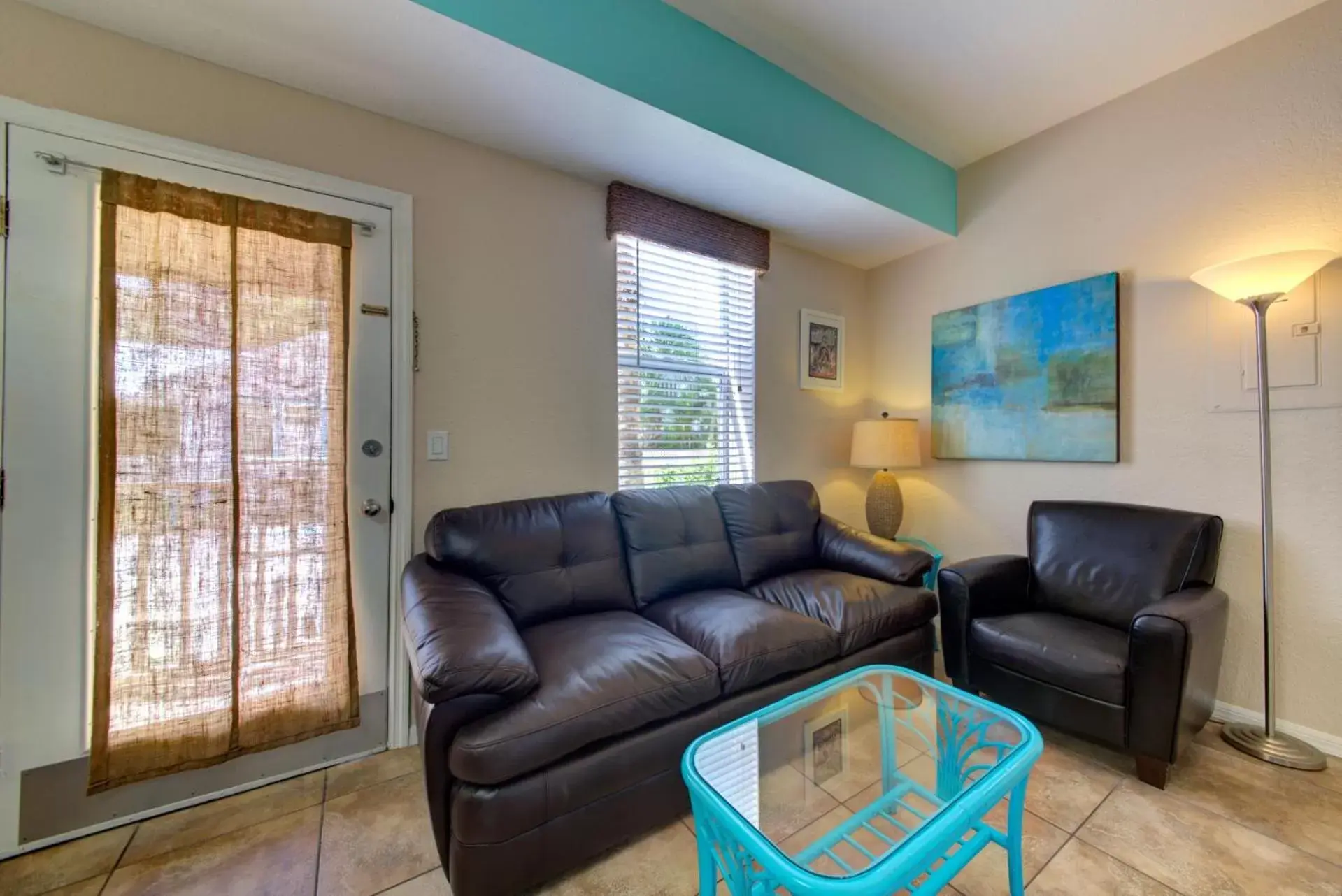 Living room, Seating Area in The Ringling Beach House