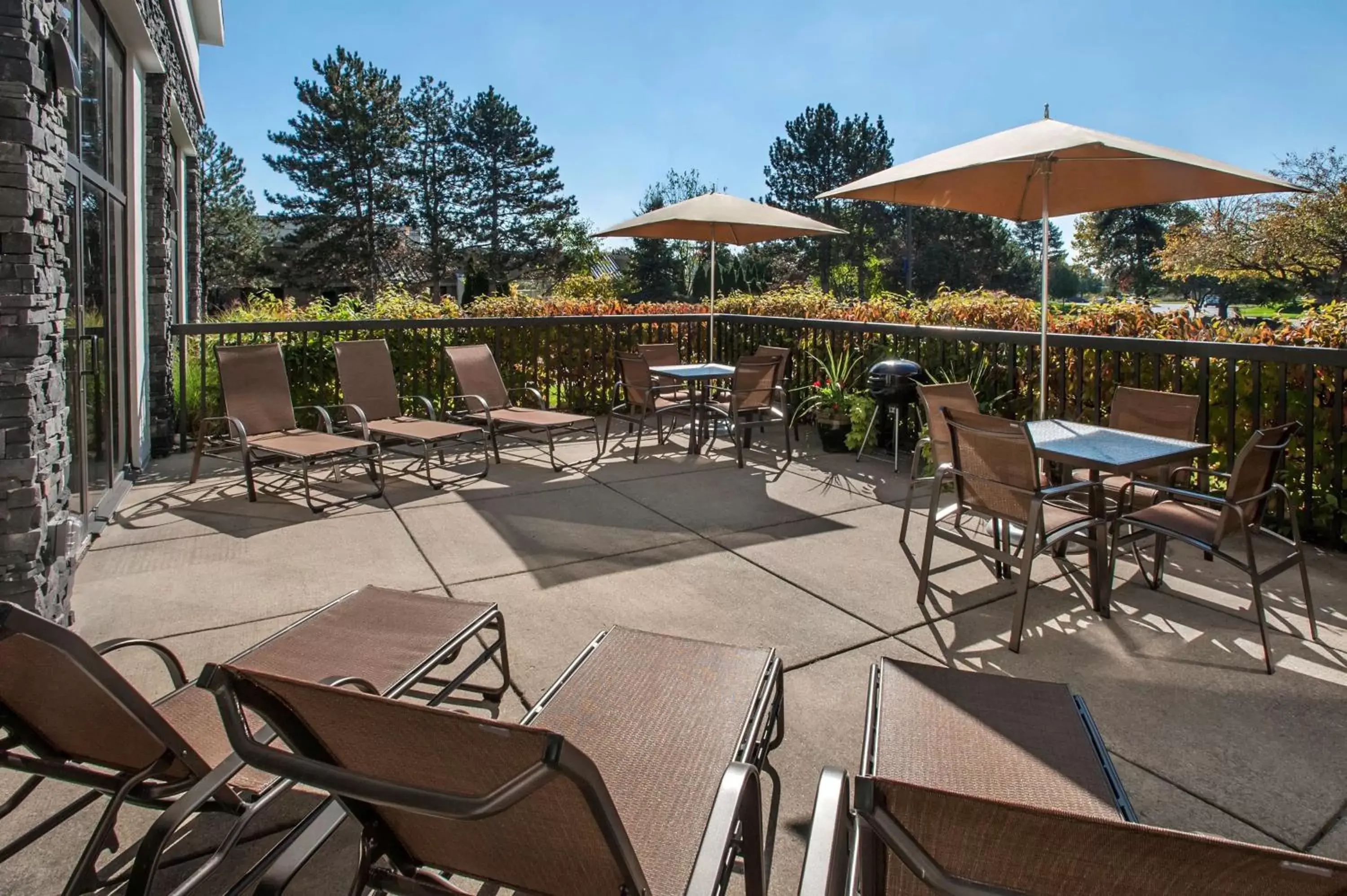 Patio, Restaurant/Places to Eat in Hampton Inn Ann Arbor-South