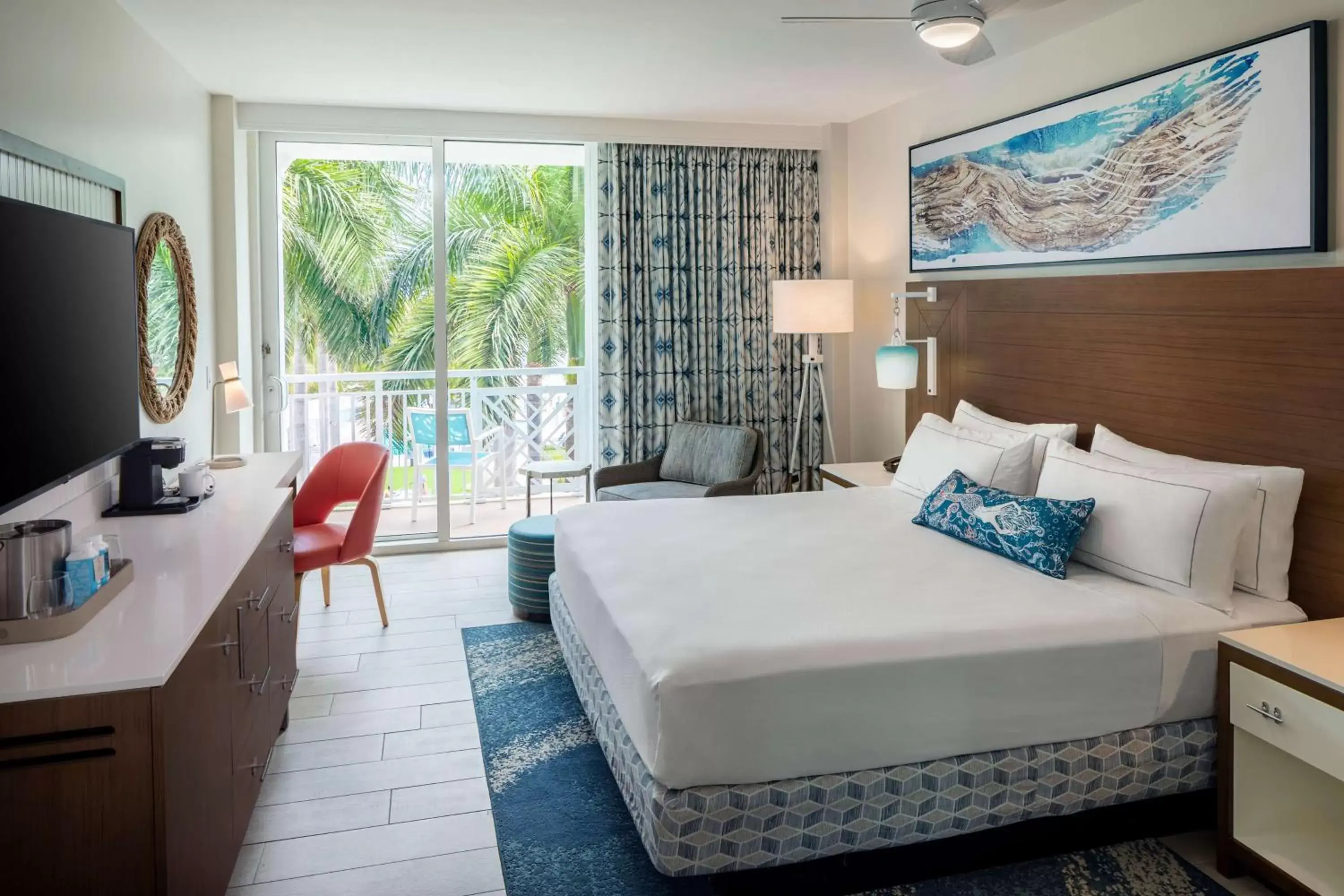 Bed in The Reach Key West, Curio Collection by Hilton