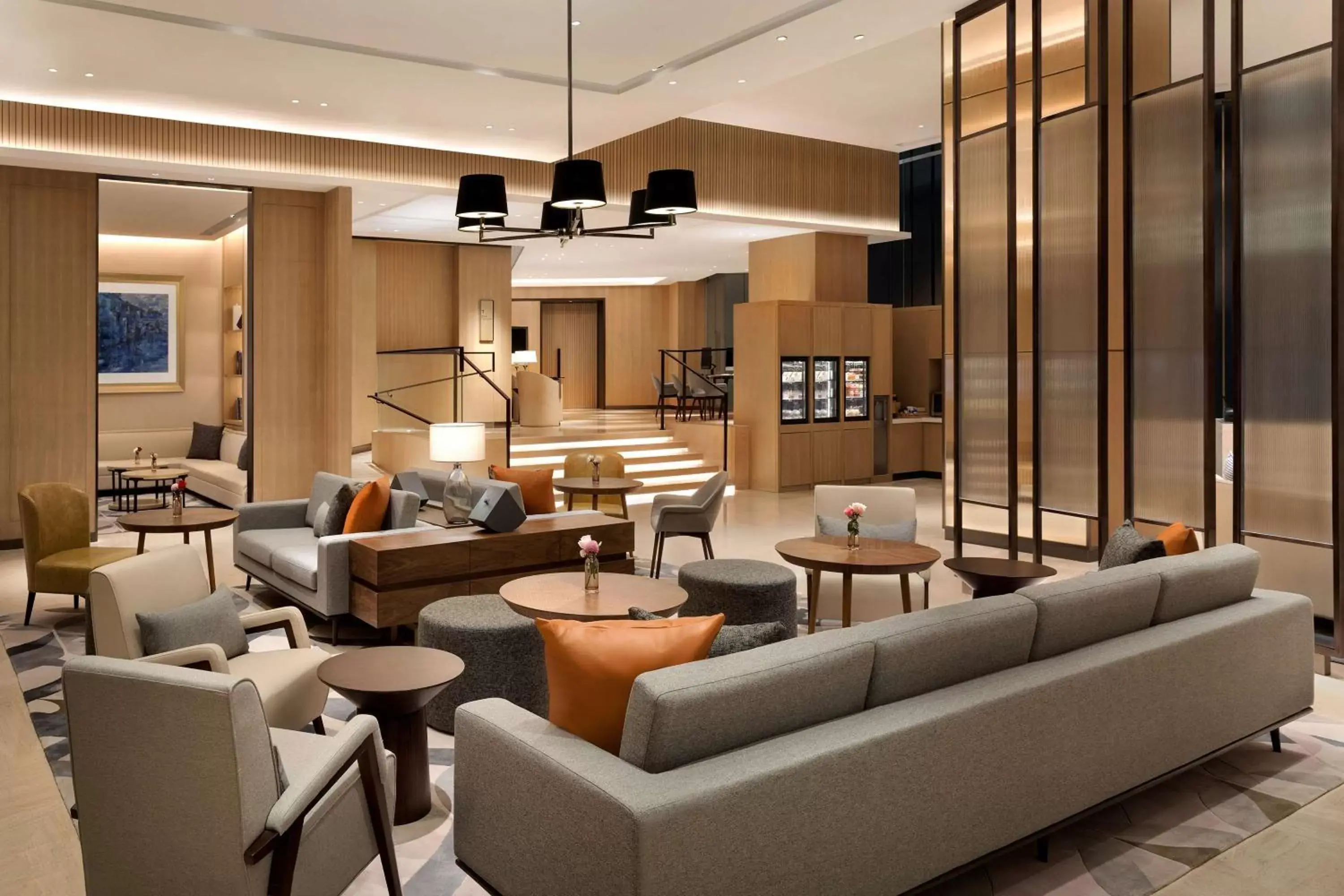 Lobby or reception, Lounge/Bar in Hyatt House Shanghai Hongqiao CBD