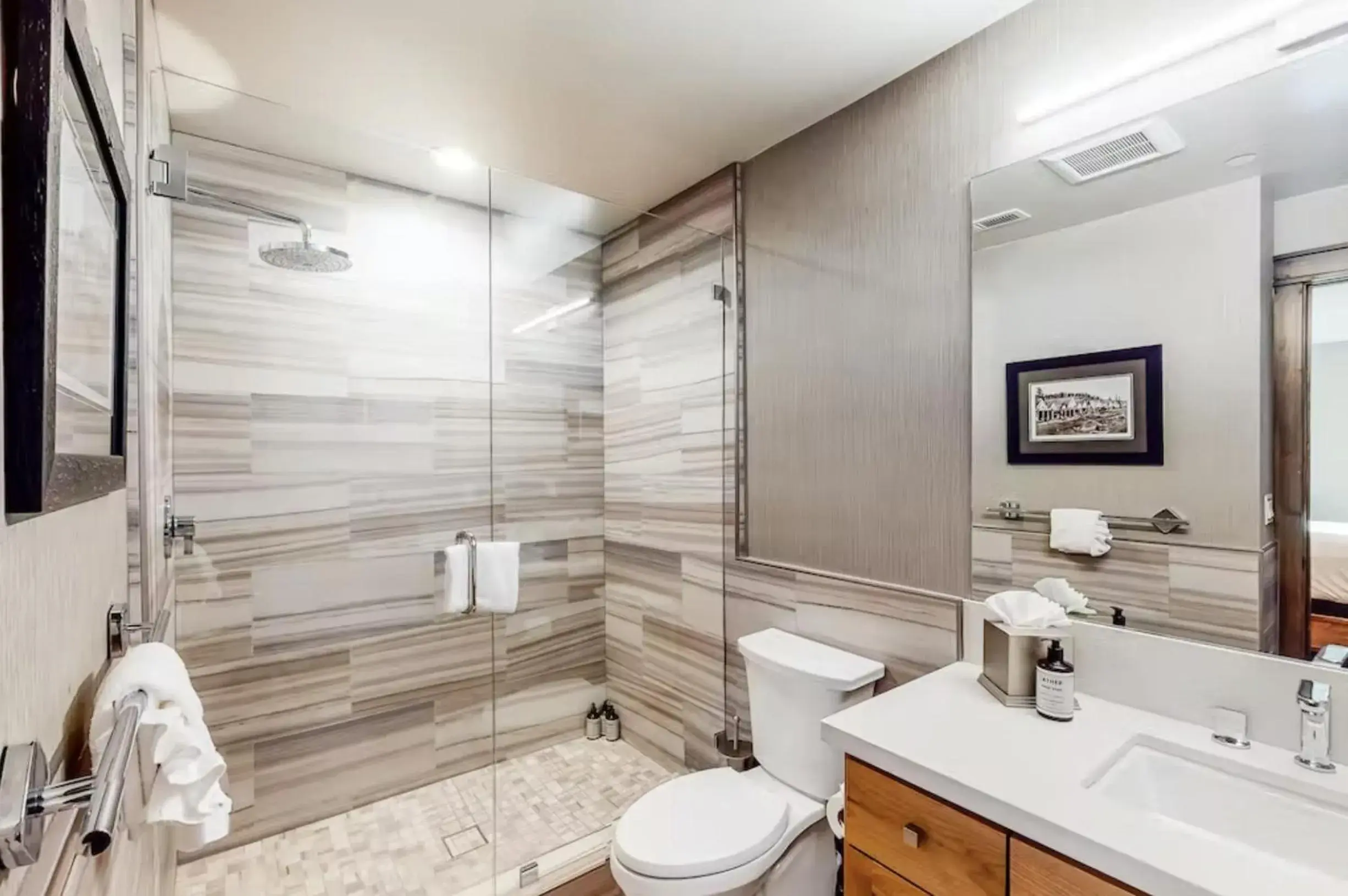 Shower, Bathroom in Gondola Vista Luxury Villas by Ski Heavenly & Beaches