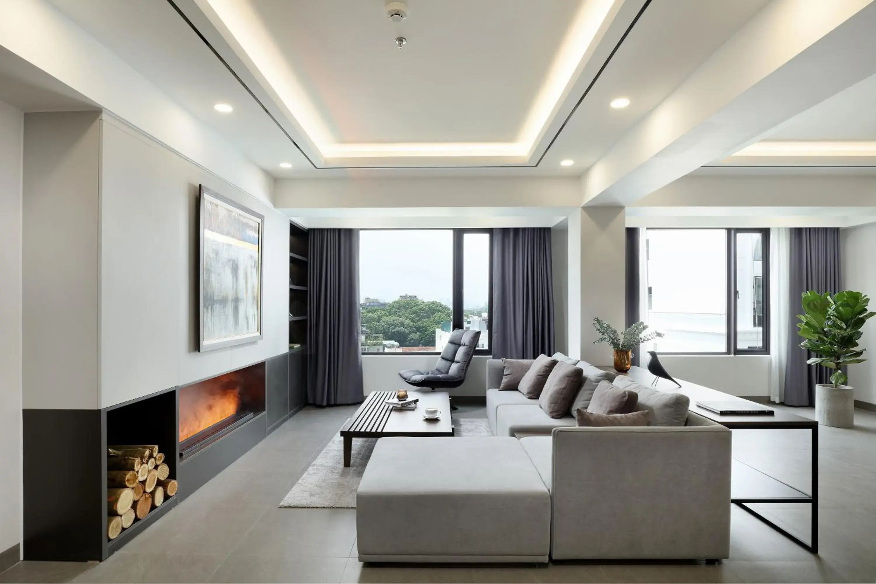 Living room, Seating Area in Flower Garden Hotel