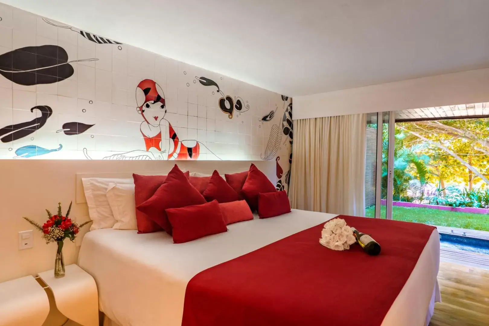 Bed in Insólito Boutique Hotel & Spa