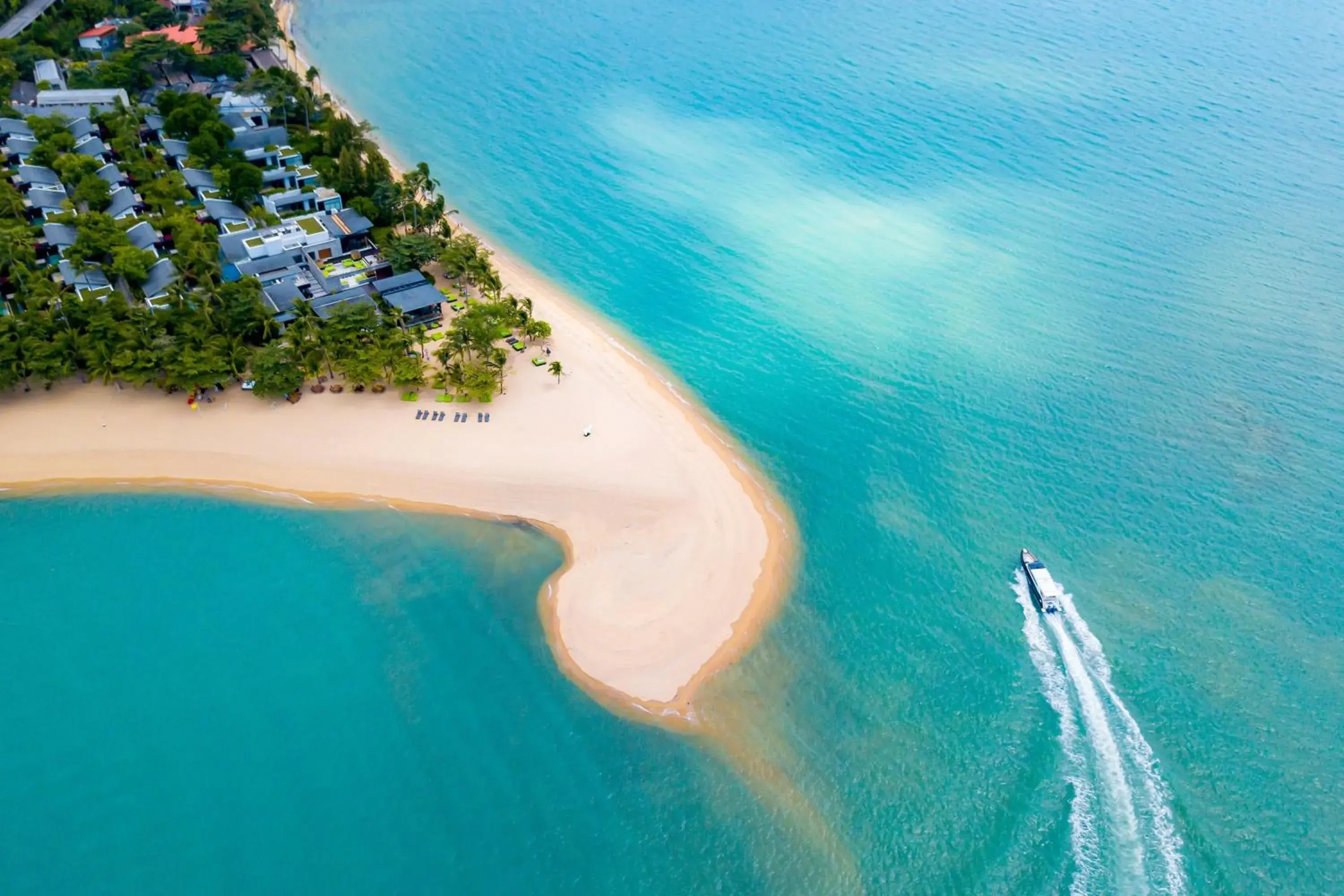 Beach, Bird's-eye View in W Koh Samui