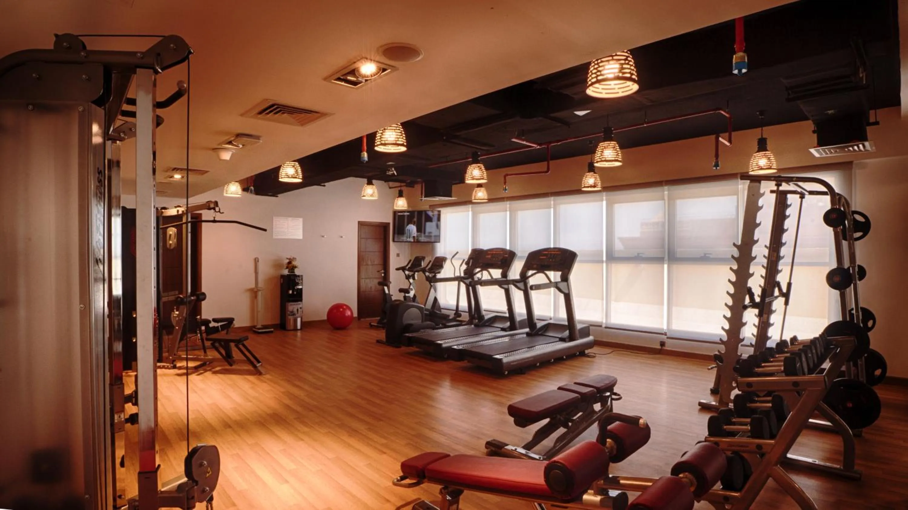 Fitness centre/facilities in Rose Park Hotel - Al Barsha, Opposite Metro Station