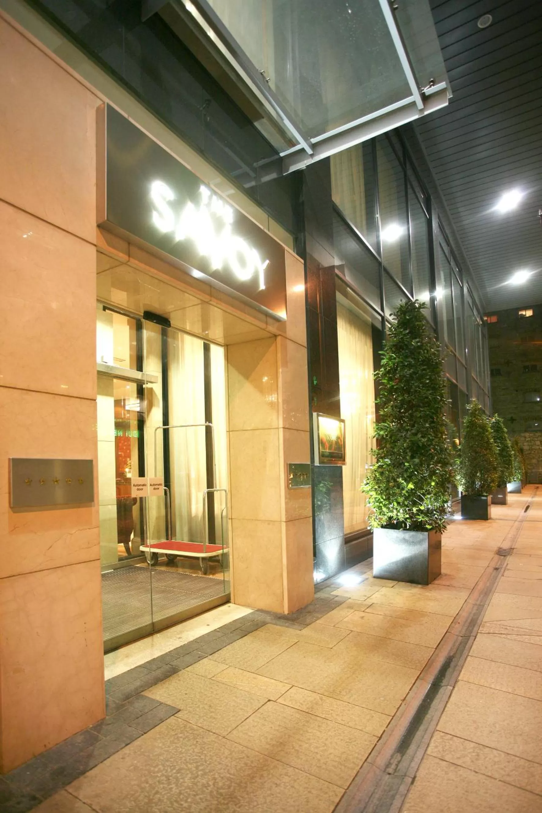 Facade/entrance in The Savoy Hotel