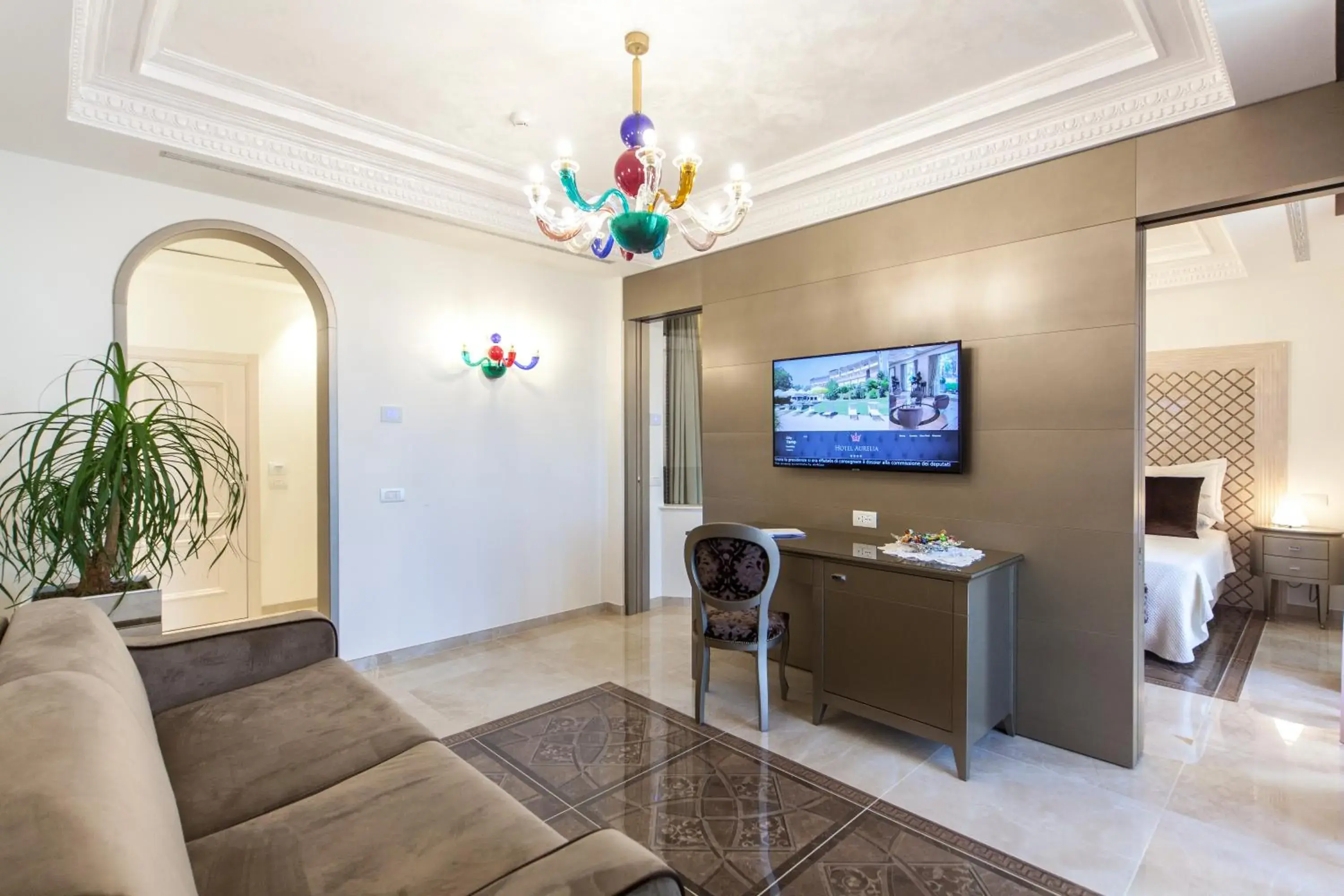 Living room, TV/Entertainment Center in Hotel Aurelia