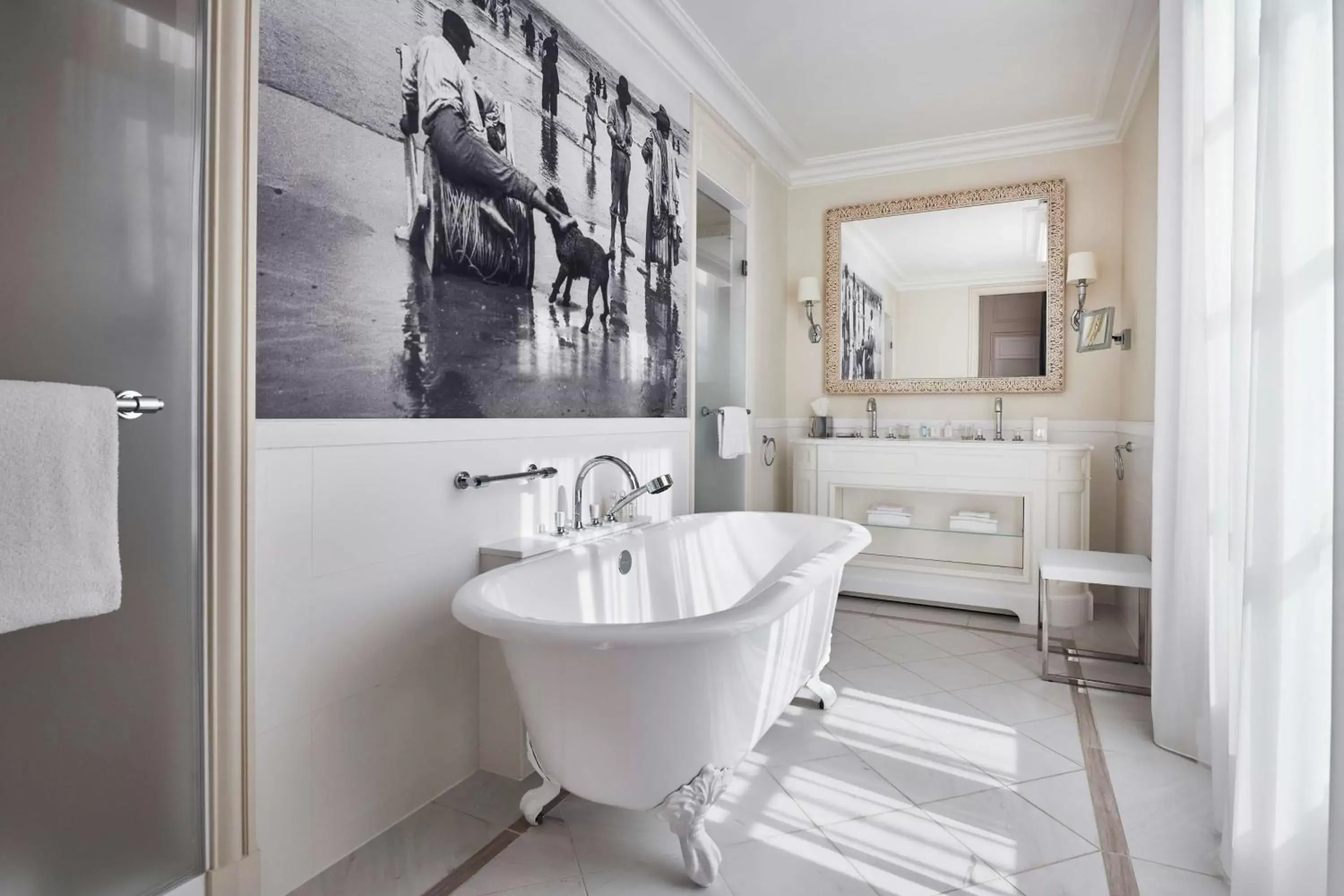 Bathroom in Hôtel du Palais Biarritz, in The Unbound Collection by Hyatt