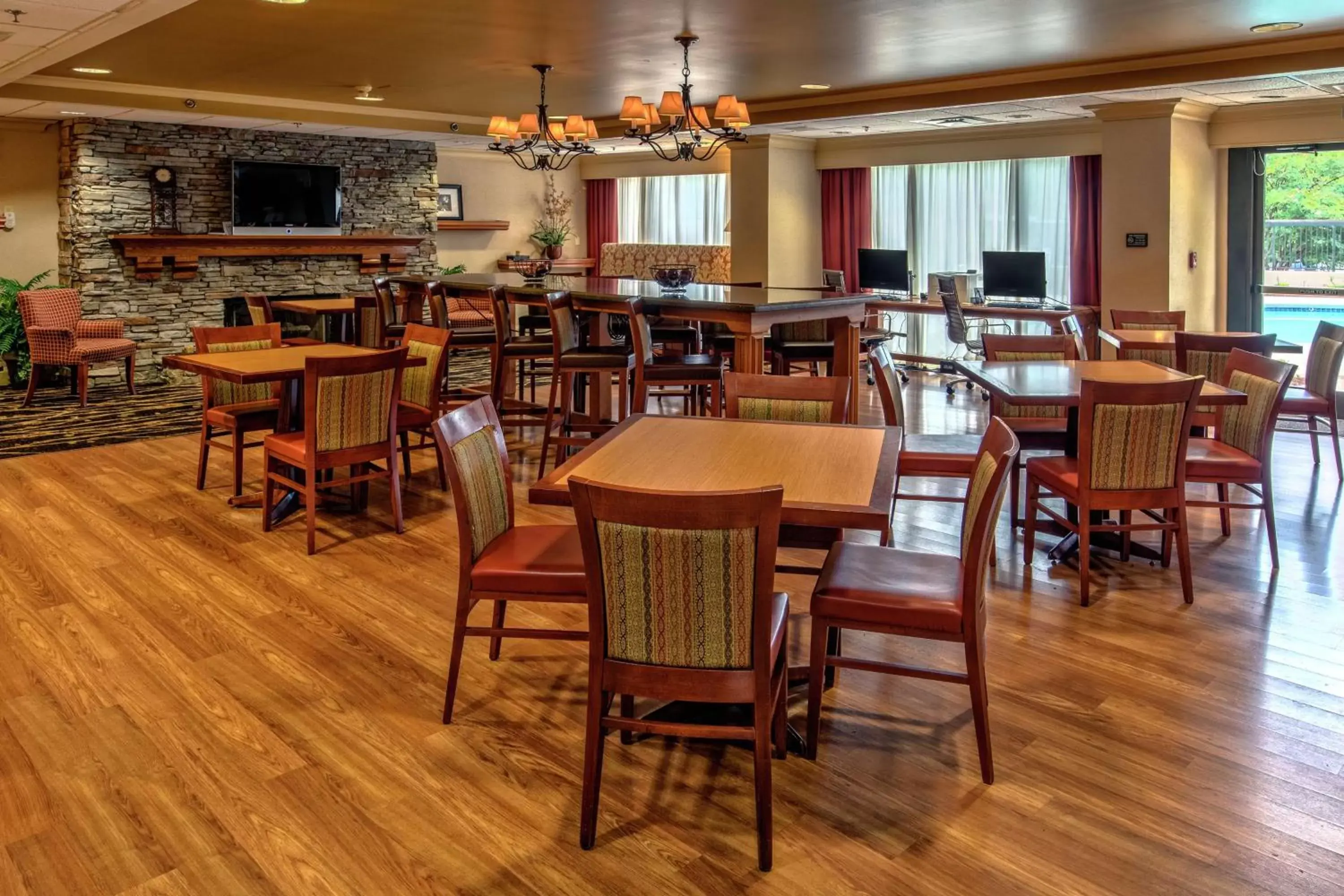 Lobby or reception, Restaurant/Places to Eat in Hampton Inn Charlotte/Matthews