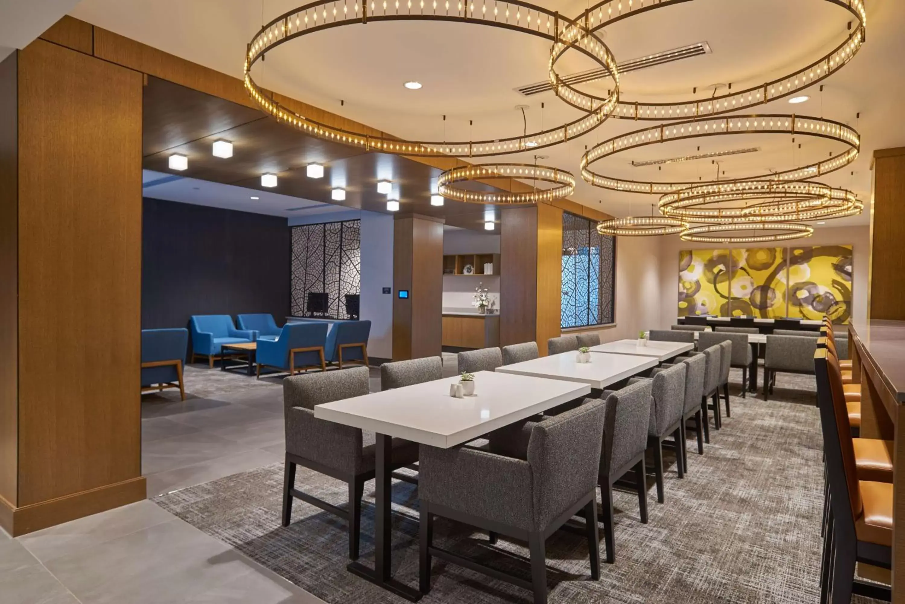 Lobby or reception in Hilton Des Moines Downtown Lobby or reception in Hilton Des Moines Downtown