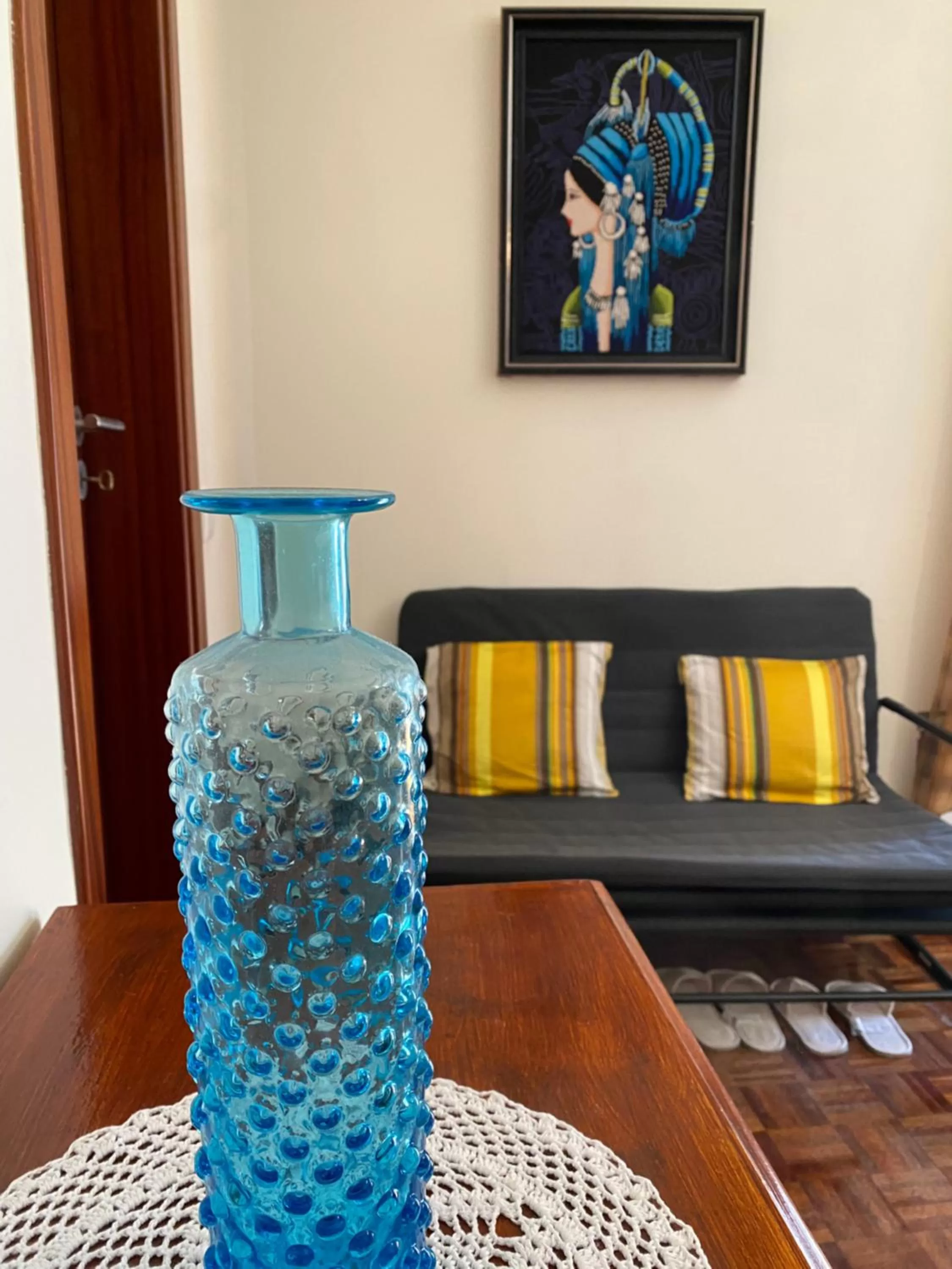 Seating Area in Spray B&B Sitio in Nazare Mini bar, European style