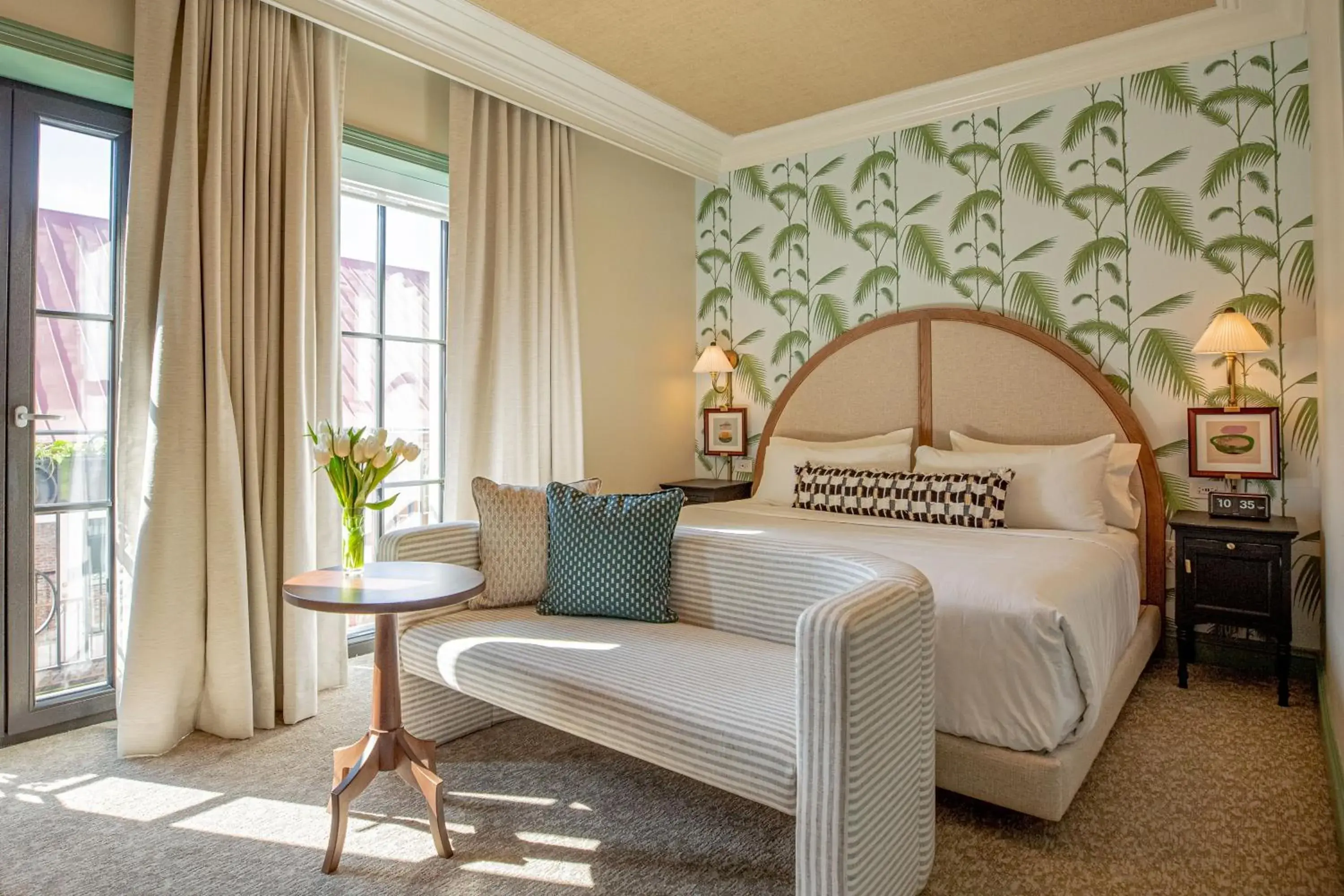 Bed in The Palmetto Hotel, Charleston