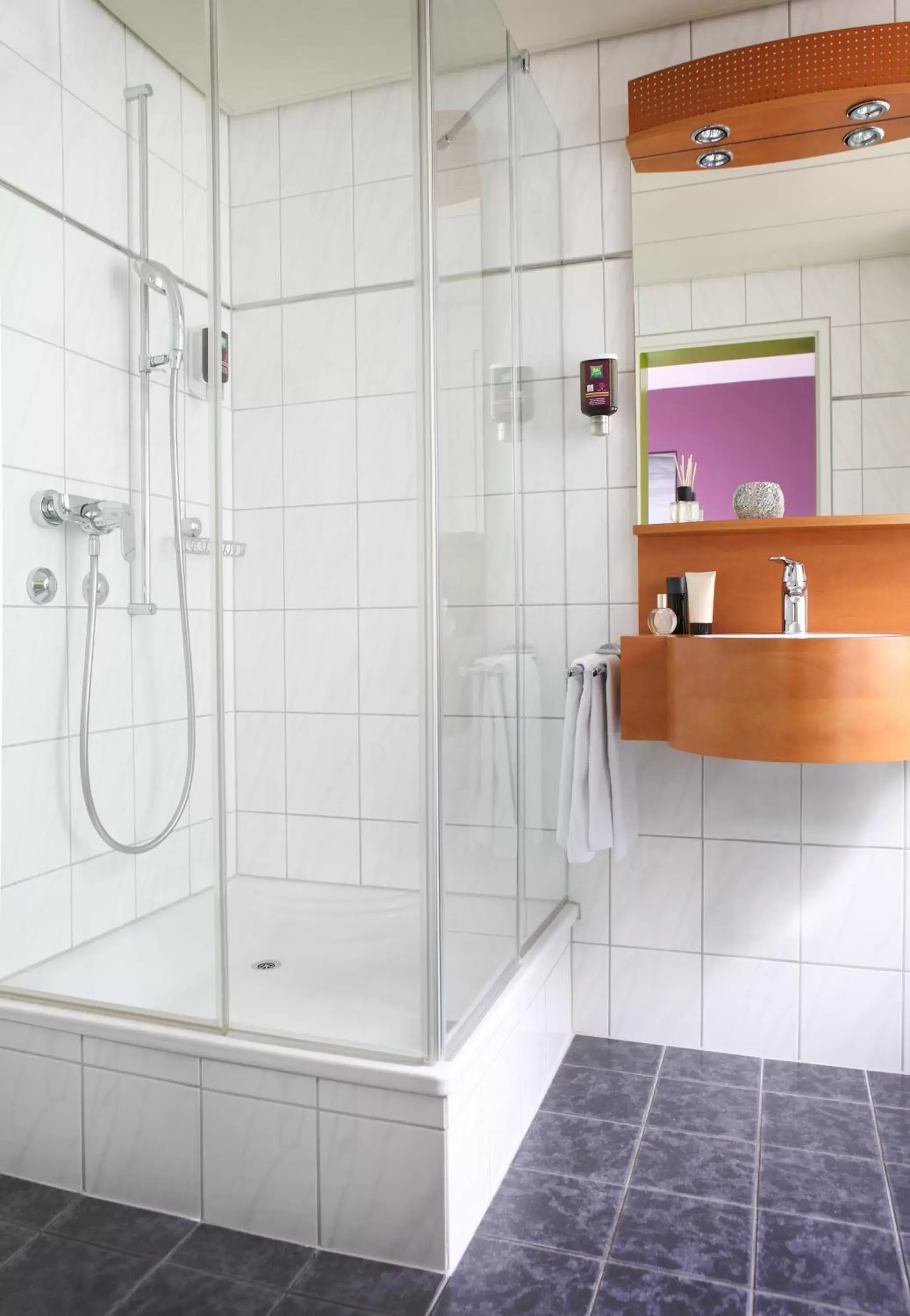 Shower, Bathroom in ibis Styles Luzern