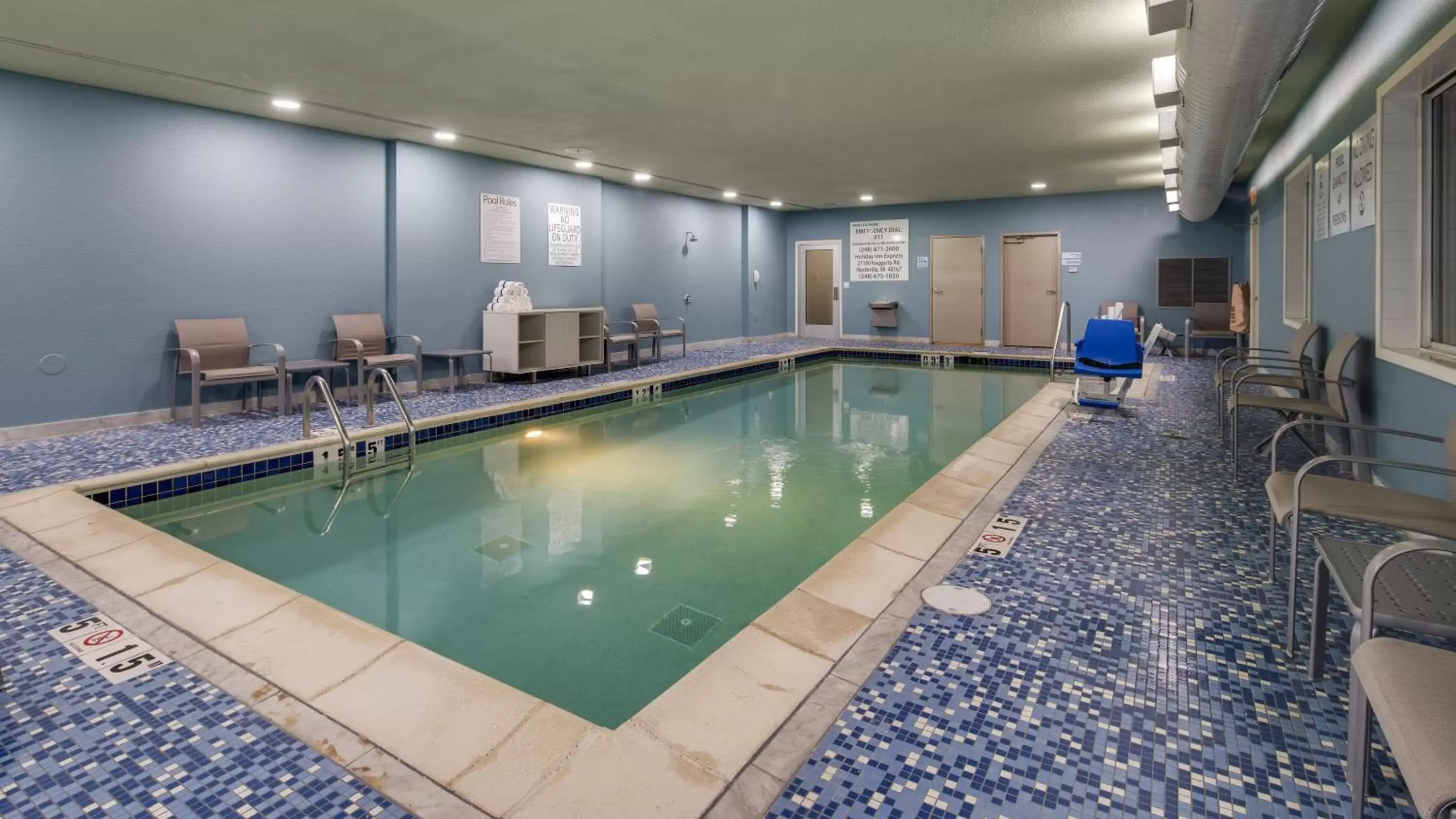 Swimming Pool in Holiday Inn Express Hotel & Suites Detroit - Farmington Hills, an IHG Hotel