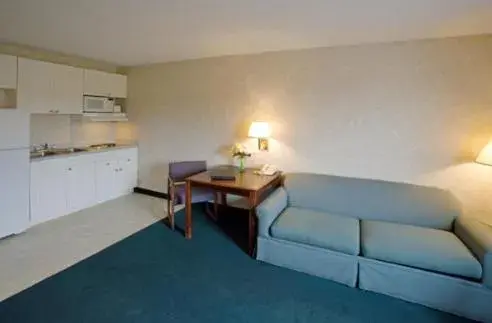 Kitchen or kitchenette, Seating Area in Americas Best Value Inn and Suites Albemarle