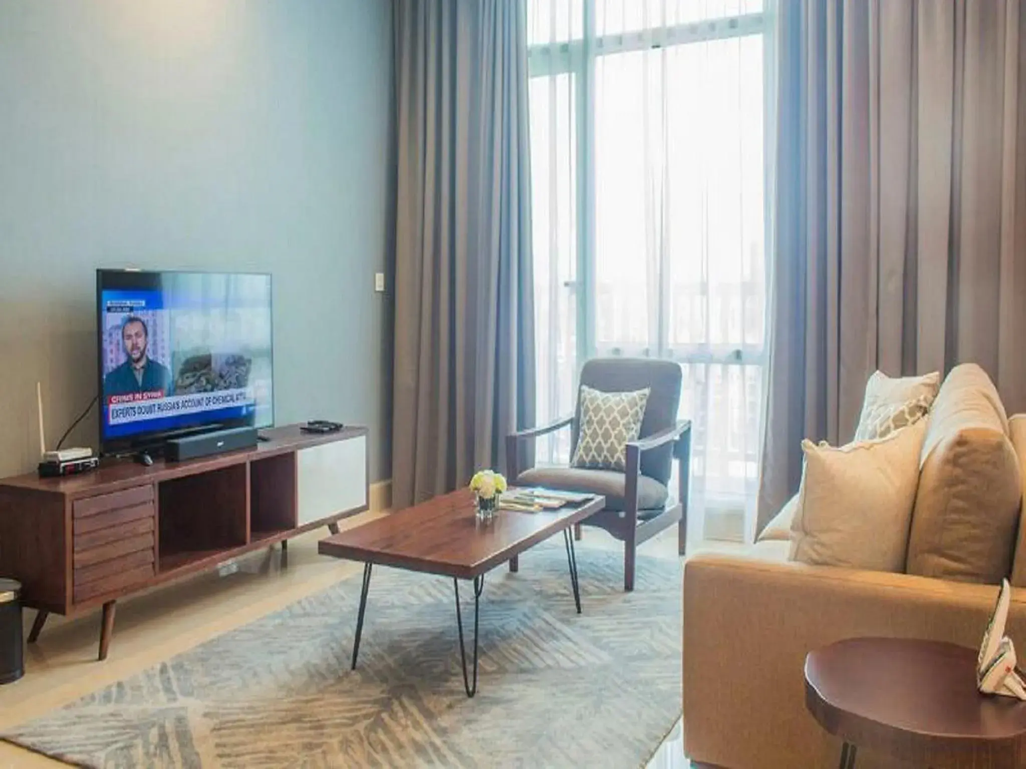Living room, Seating Area in Oakwood Suites La Maison Jakarta