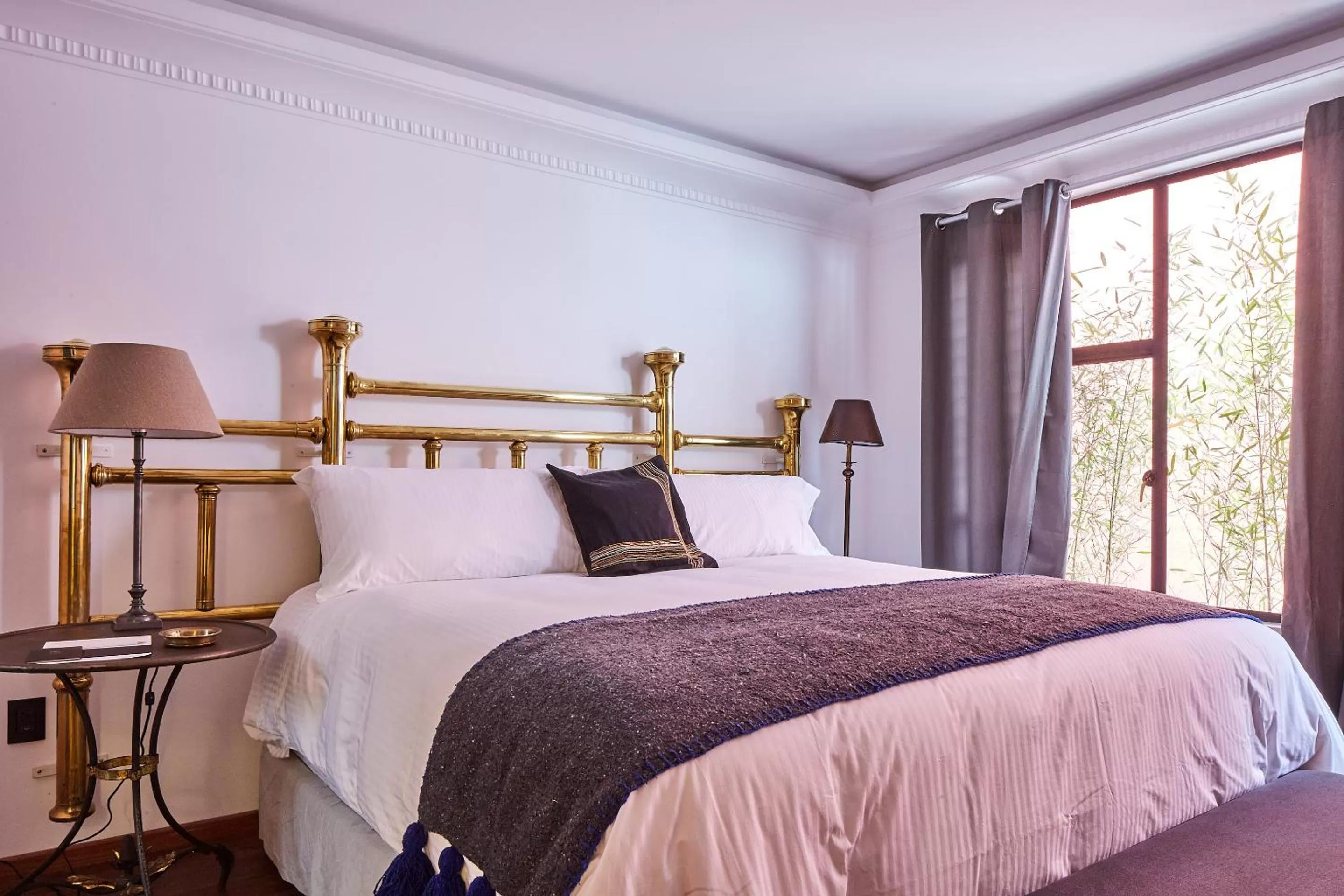 Bed in Orchid House Mexico City