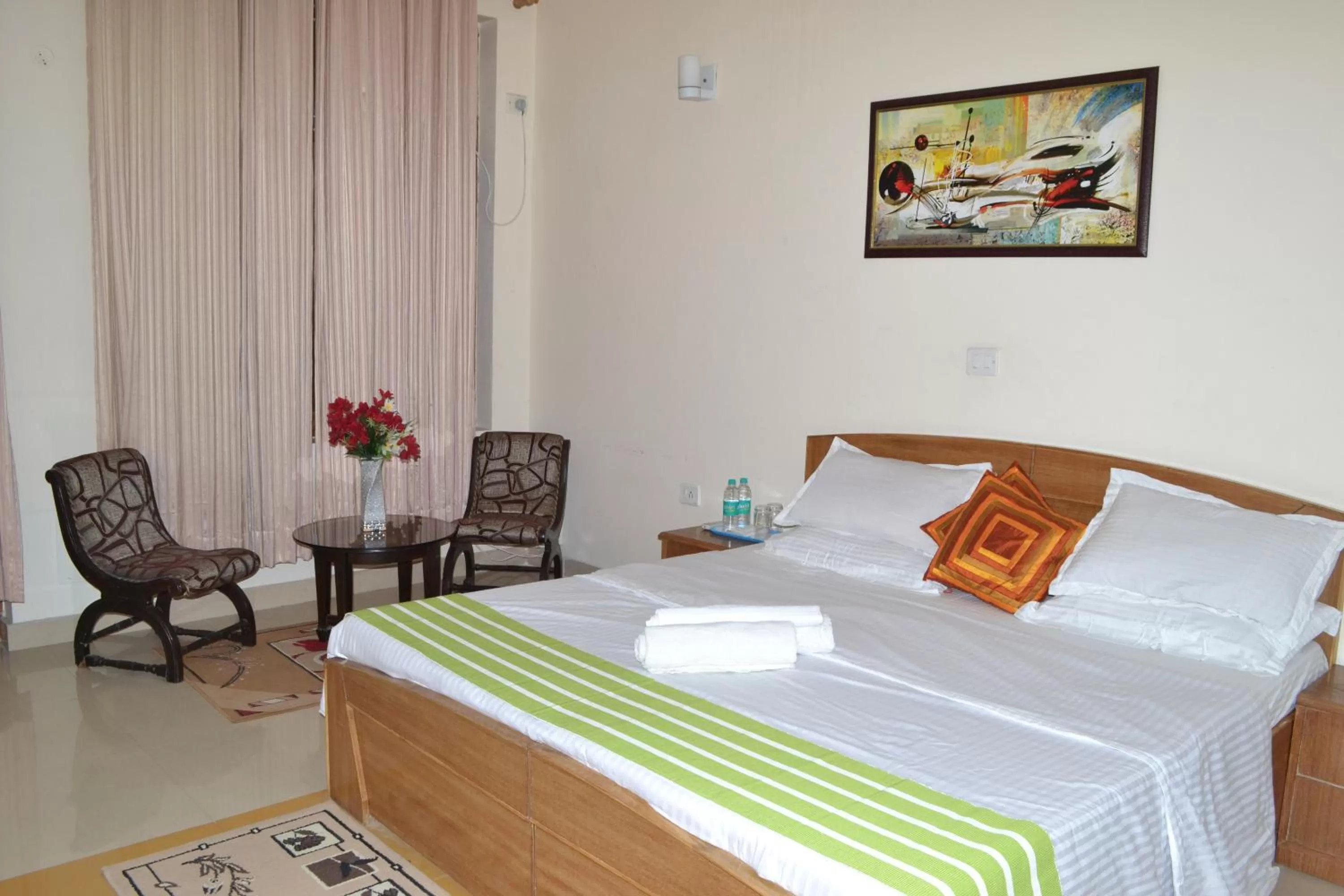 Bedroom, Bed in Raj Cottage Ganga Vatika