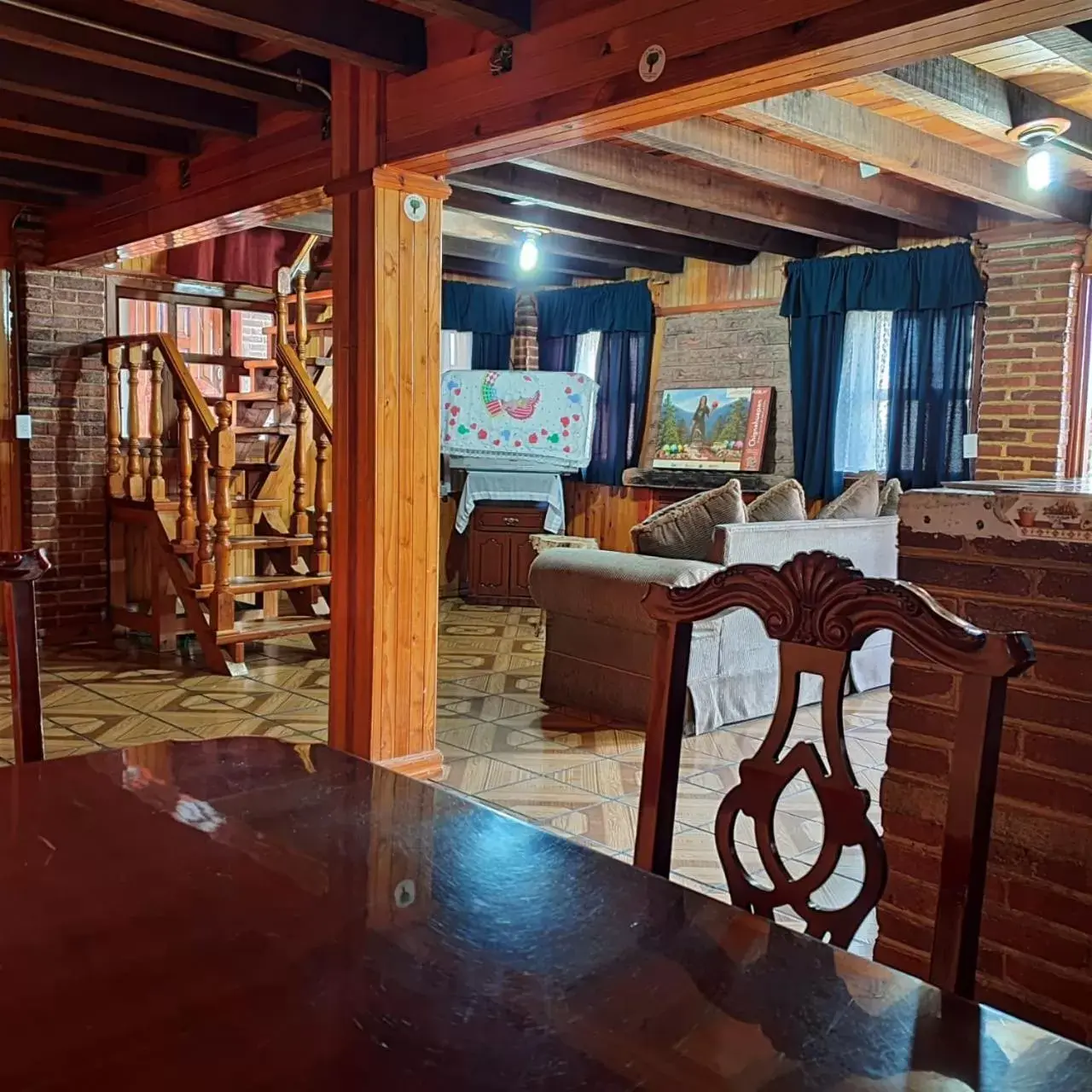 Dining area in Cabañas Morales