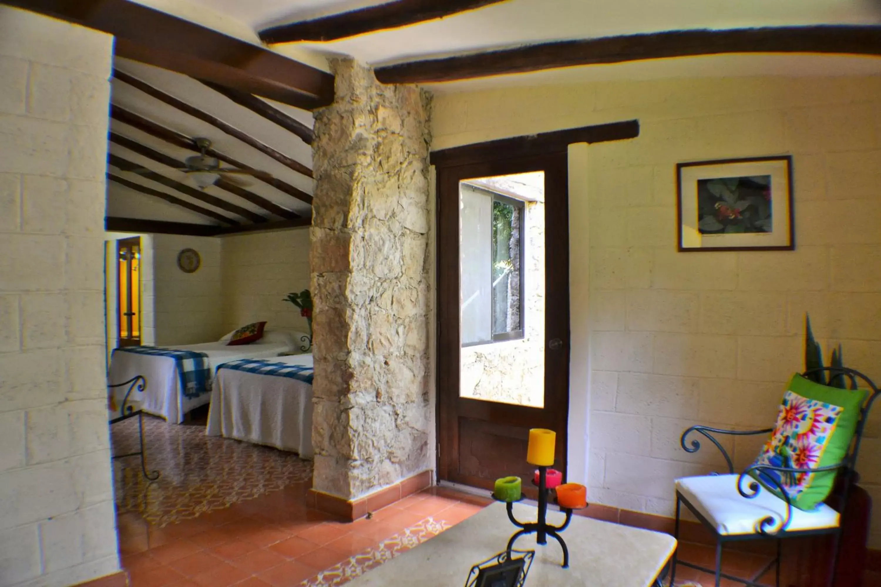 Bed in Hacienda Chichen Resort and Yaxkin Spa