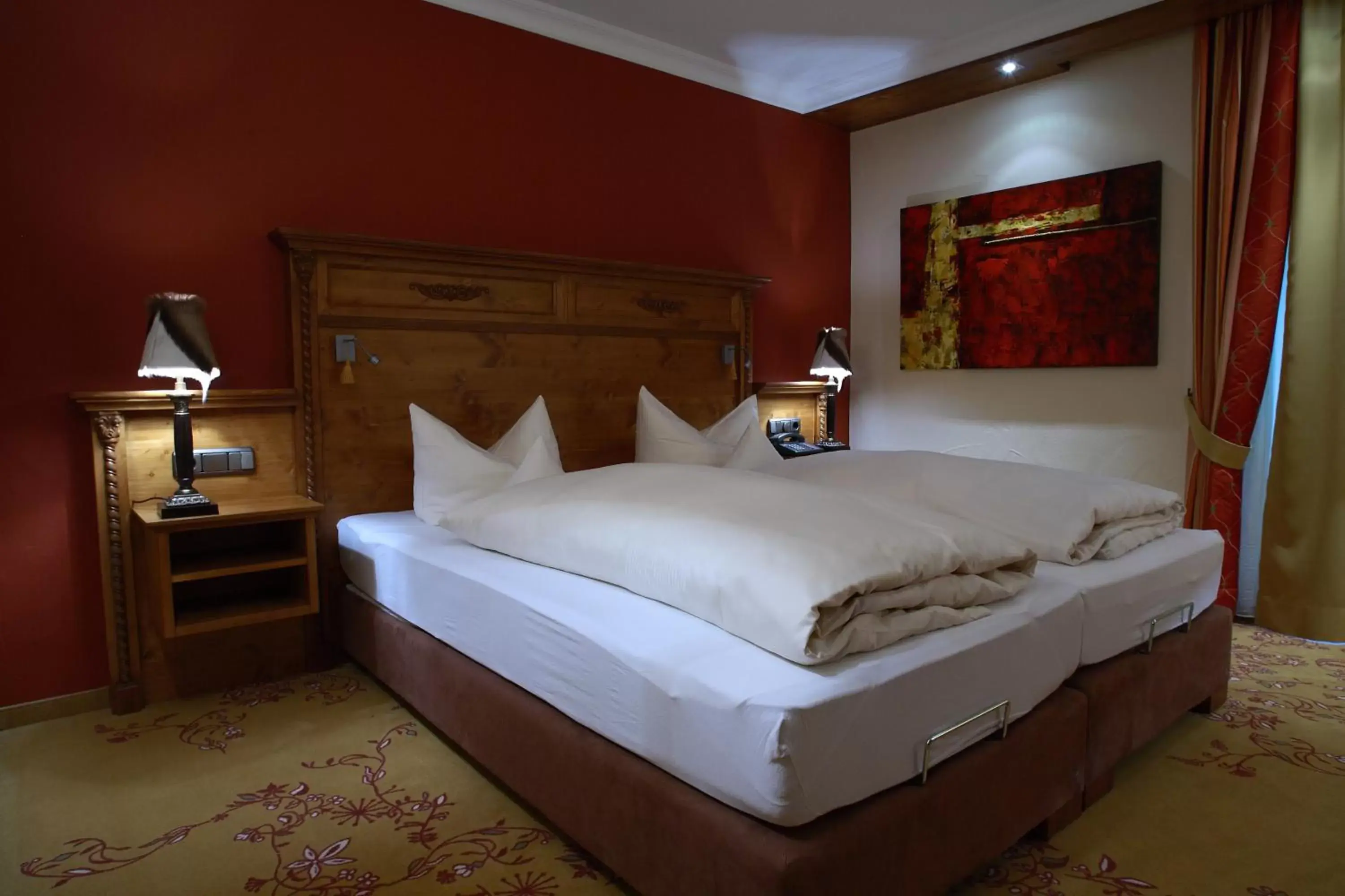 Bed in Hotel Bergruh