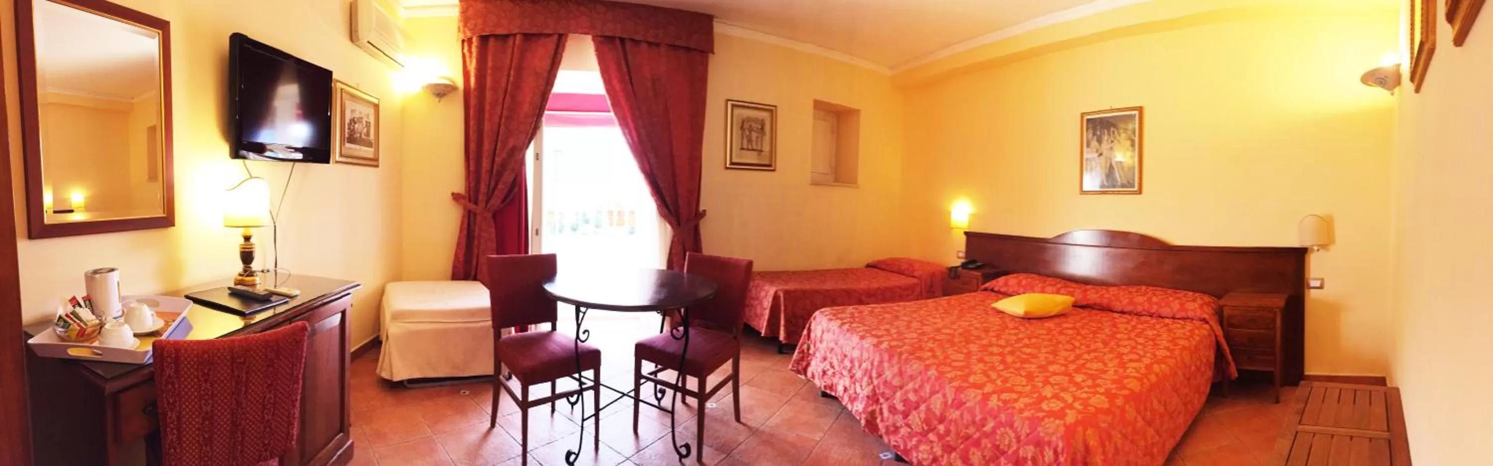 Bed in Hotel Mediterraneo