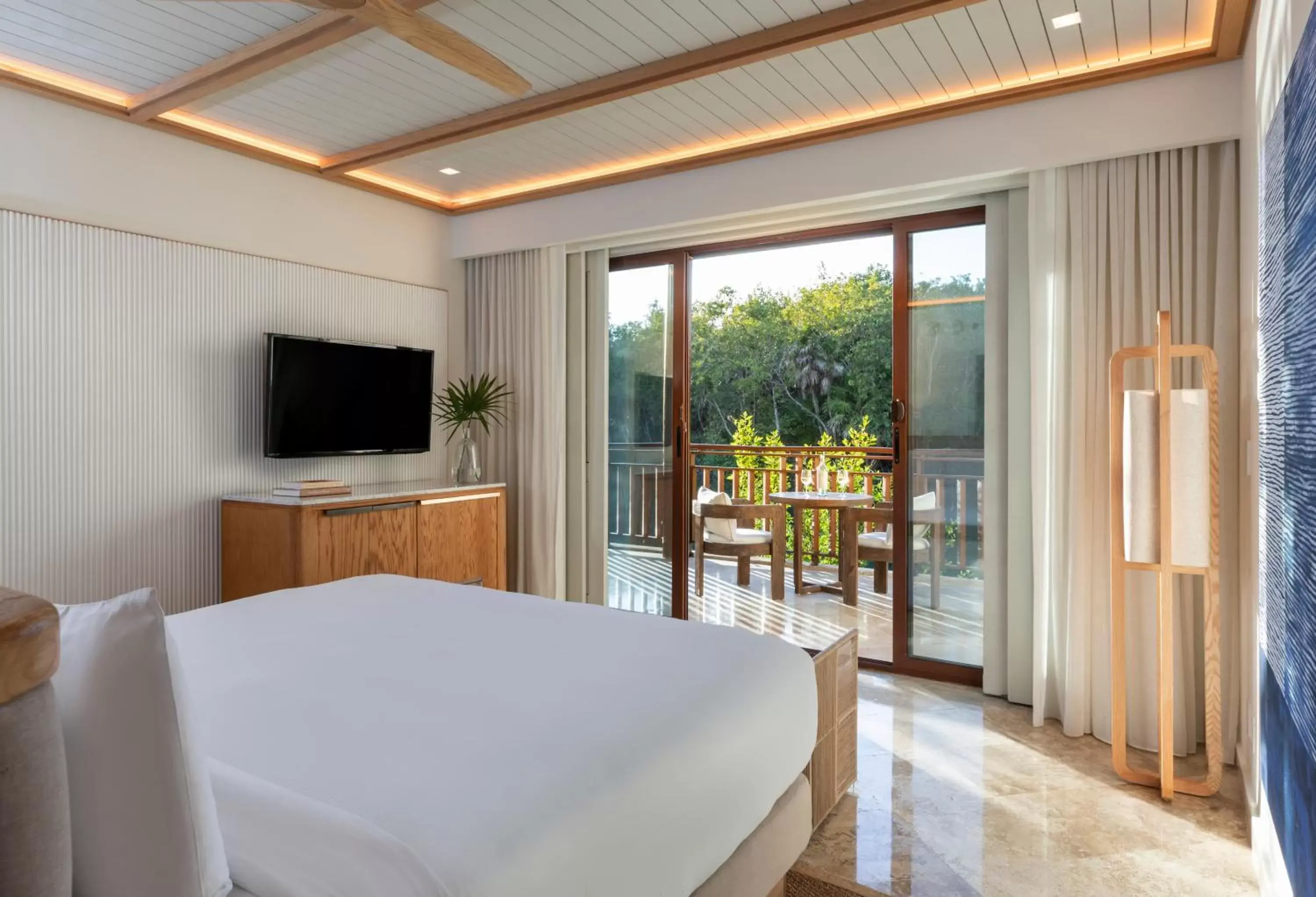Bedroom, TV/Entertainment Center in Fairmont Mayakoba Riviera Maya - All Inclusive