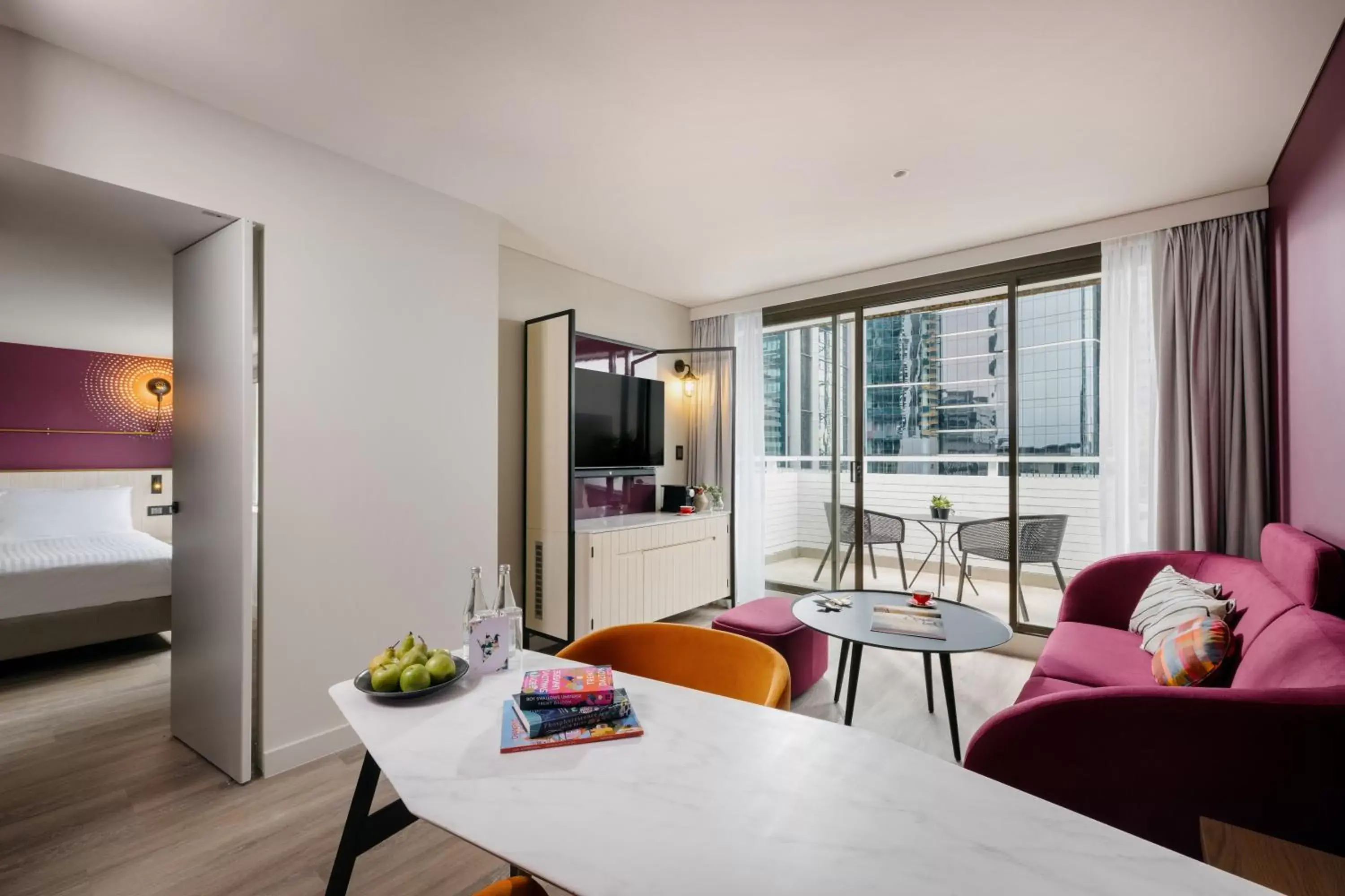 Living room, Seating Area in Hotel Indigo Brisbane City Centre, an IHG Hotel