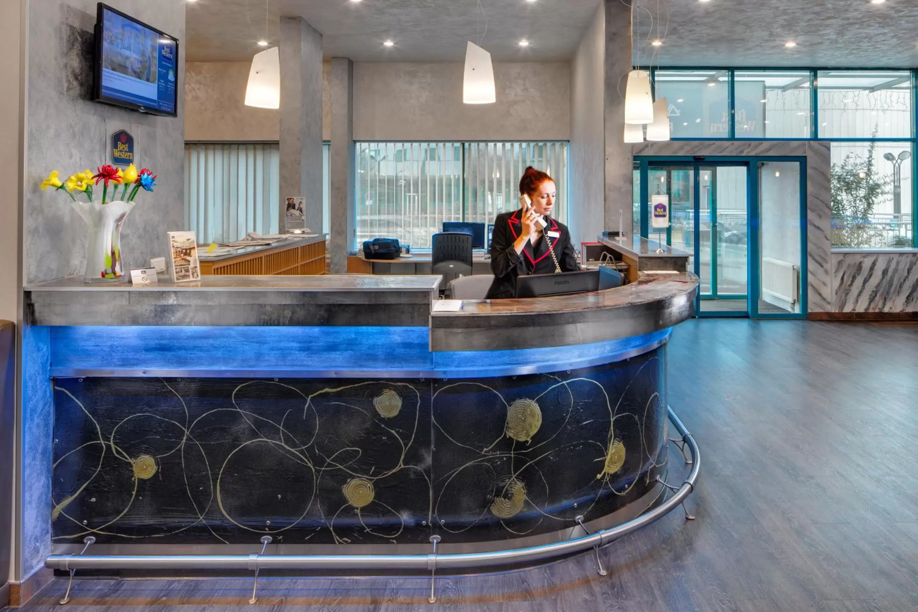Lobby or reception in Amedia Express Prague, Trademark Collection by Wyndham Lobby or reception in Amedia Express Prague, Trademark Collection by Wyndham