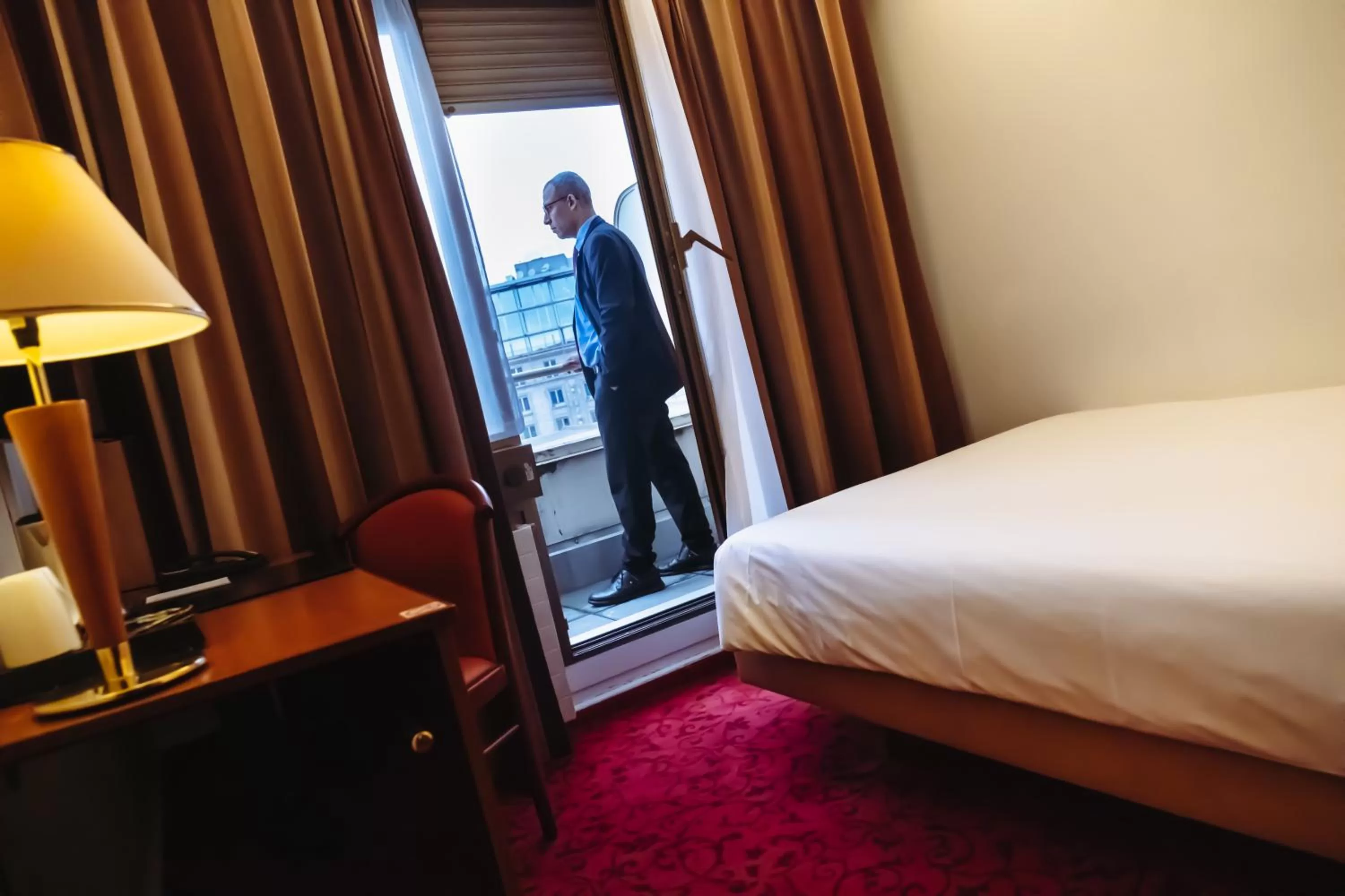 Bedroom, Bed in Hôtel Astoria