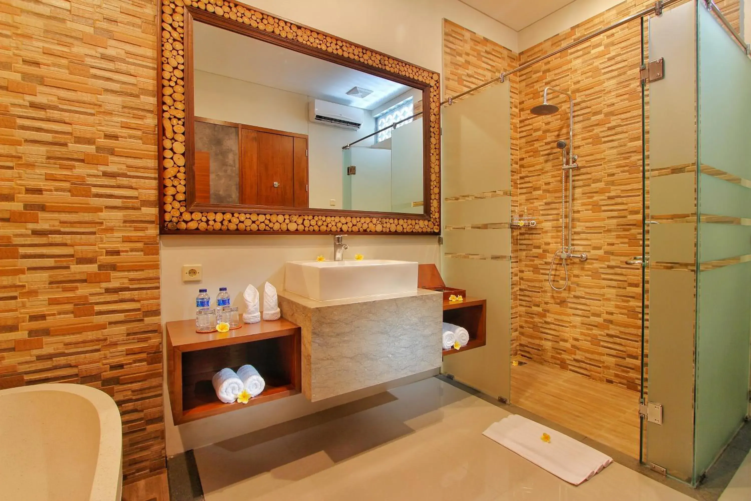 Shower, Bathroom in Maharaja Villas Bali - CHSE Certified