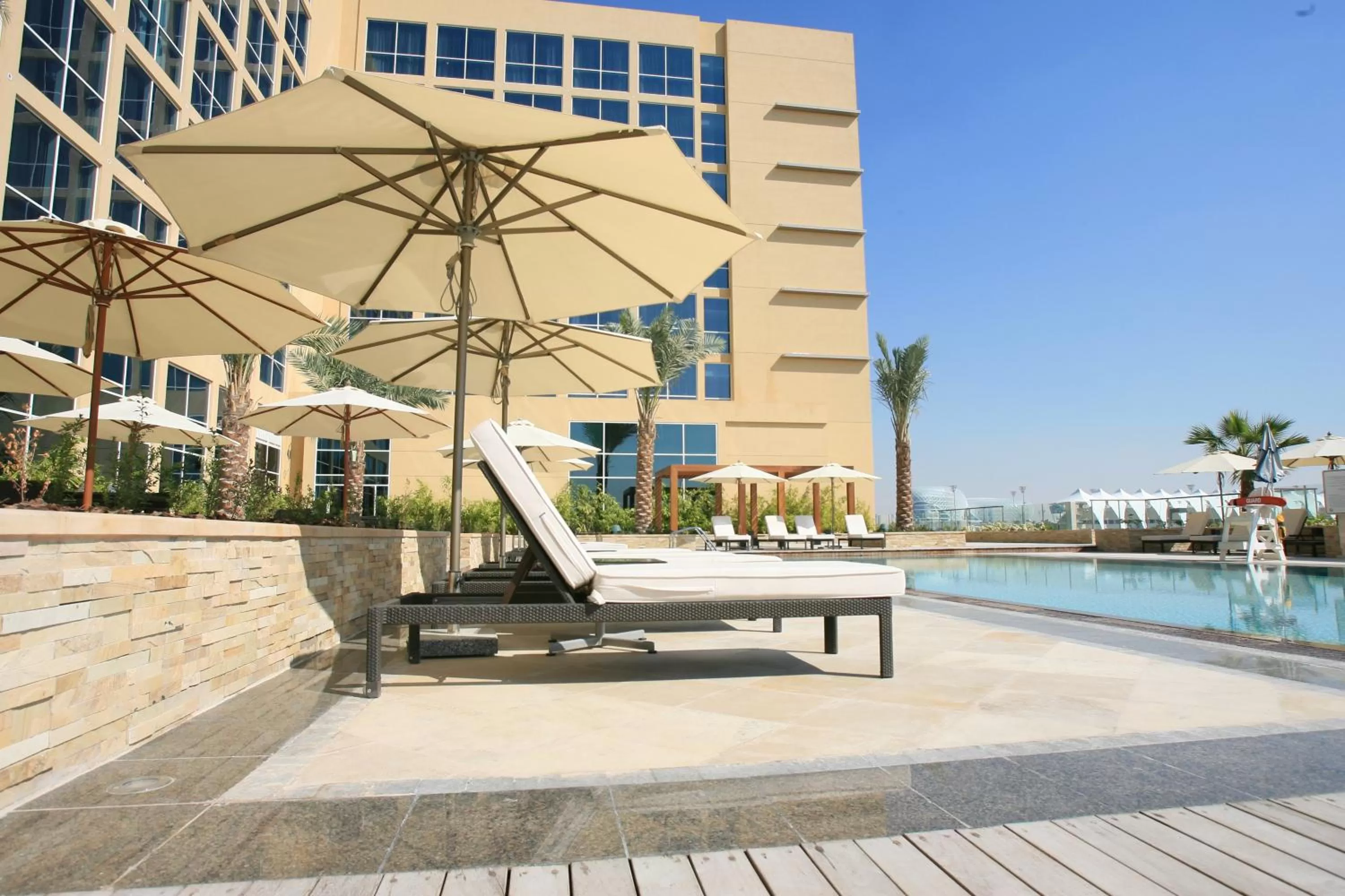 Swimming pool in Centro Yas Island-by Rotana
