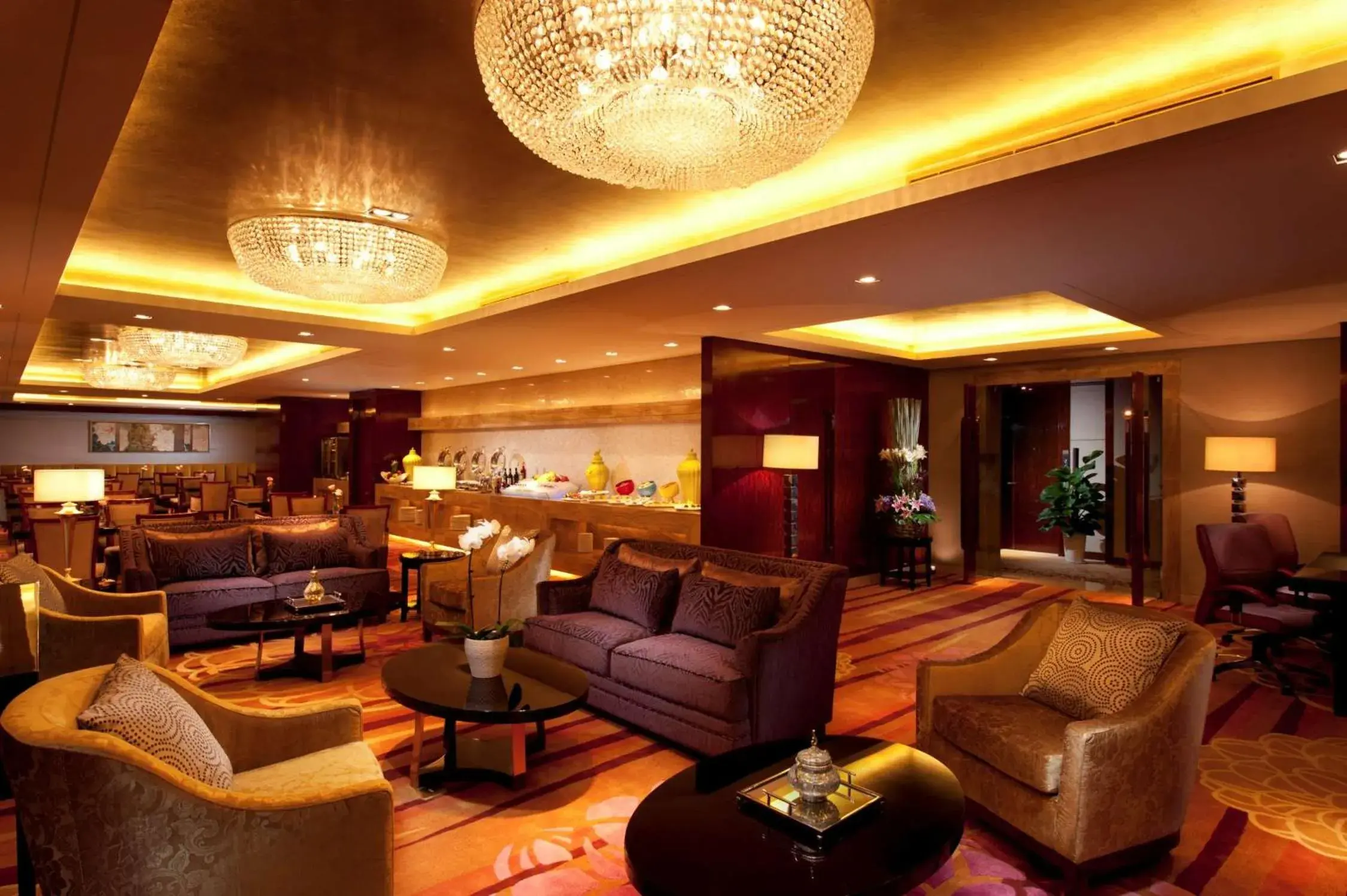 Lounge or bar, Lobby/Reception in Hilton Xian