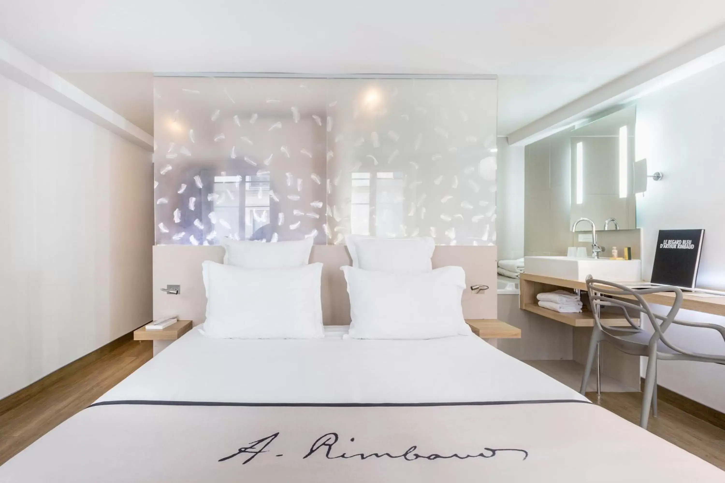 Bedroom, Bed in Hôtel Littéraire Arthur Rimbaud, BW Signature Collection