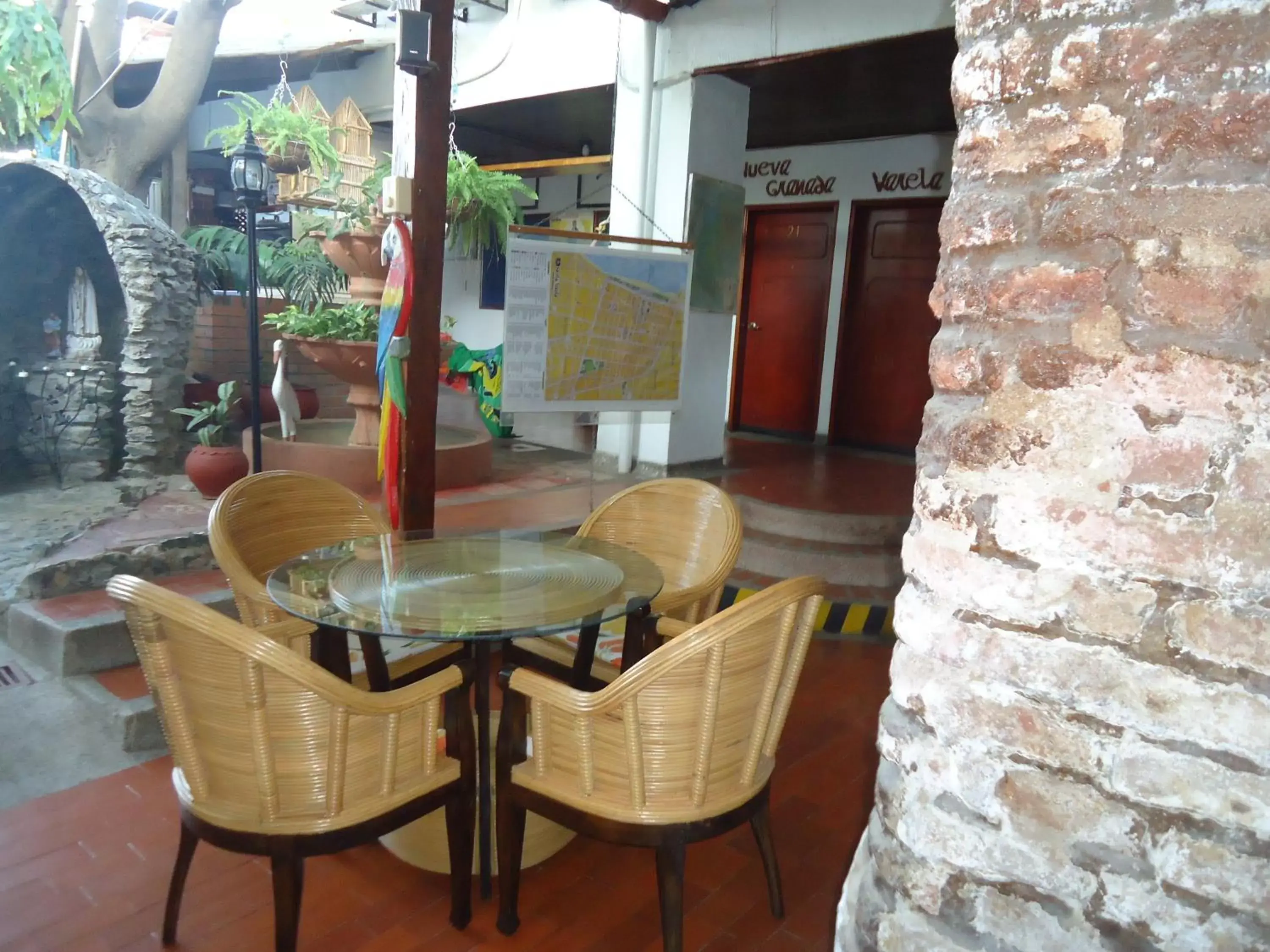 Seating area in Hotel Nueva Granada