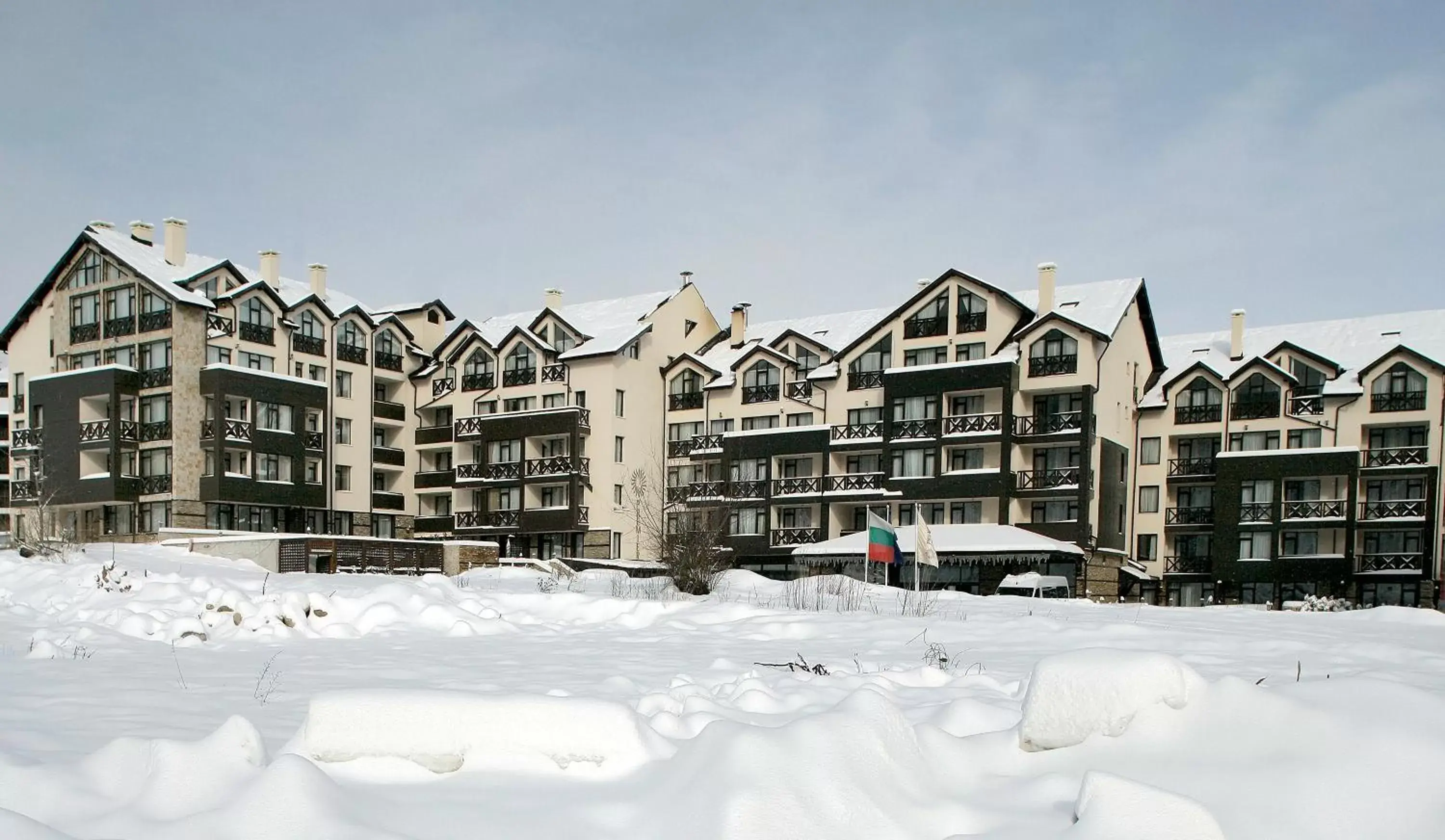 Property building, Winter in Premier Luxury Mountain Resort