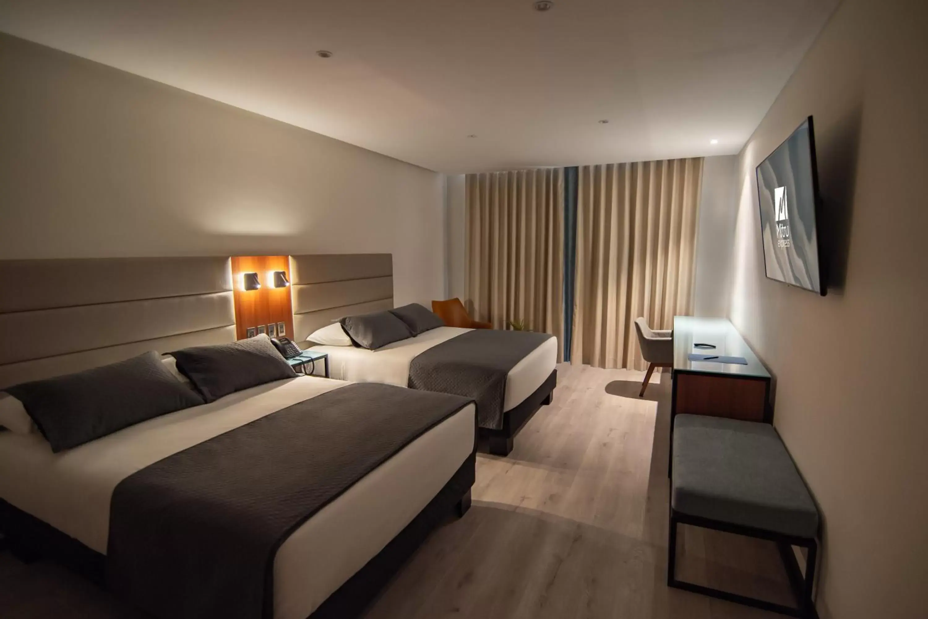 Twin Room in Mitru Express Hotel Twin Room in Mitru Express Hotel