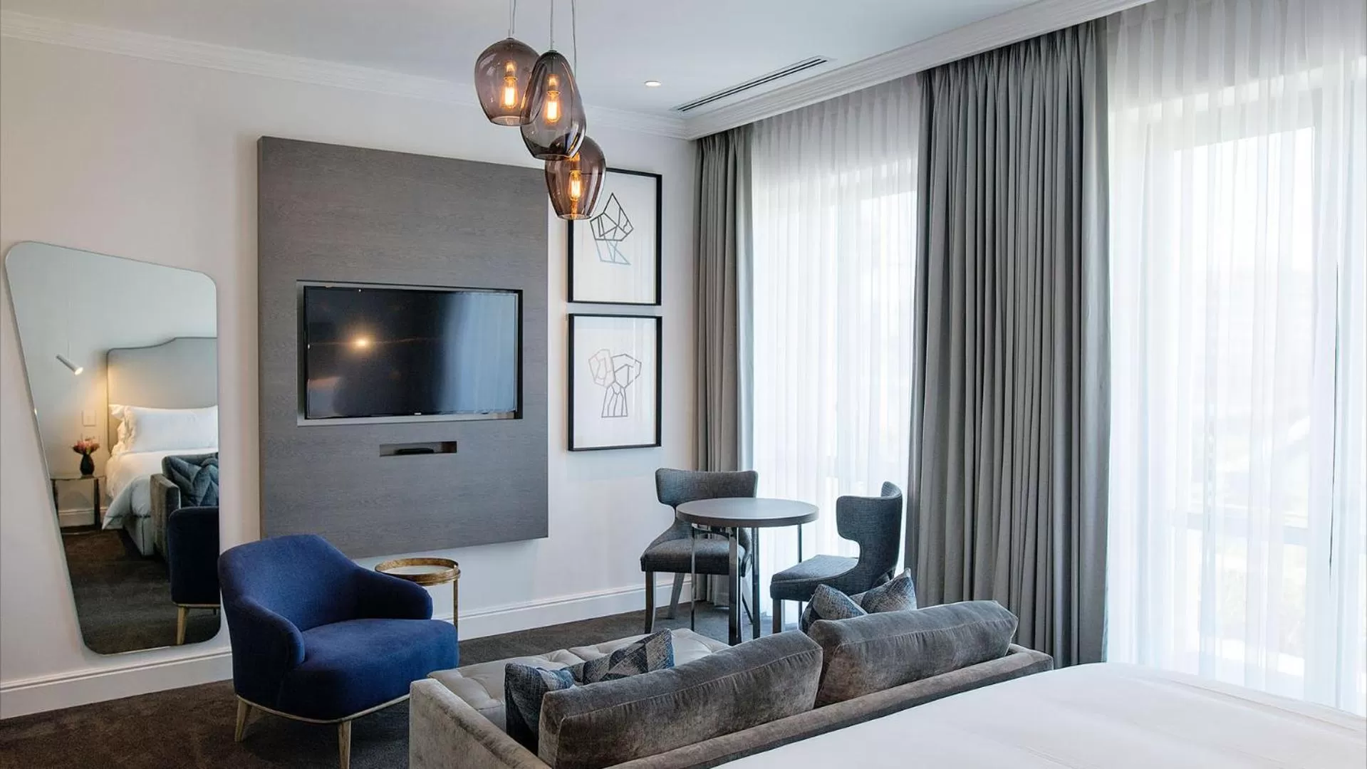 Bed in The Manor House at the Queen Victoria Hotel by NEWMARK