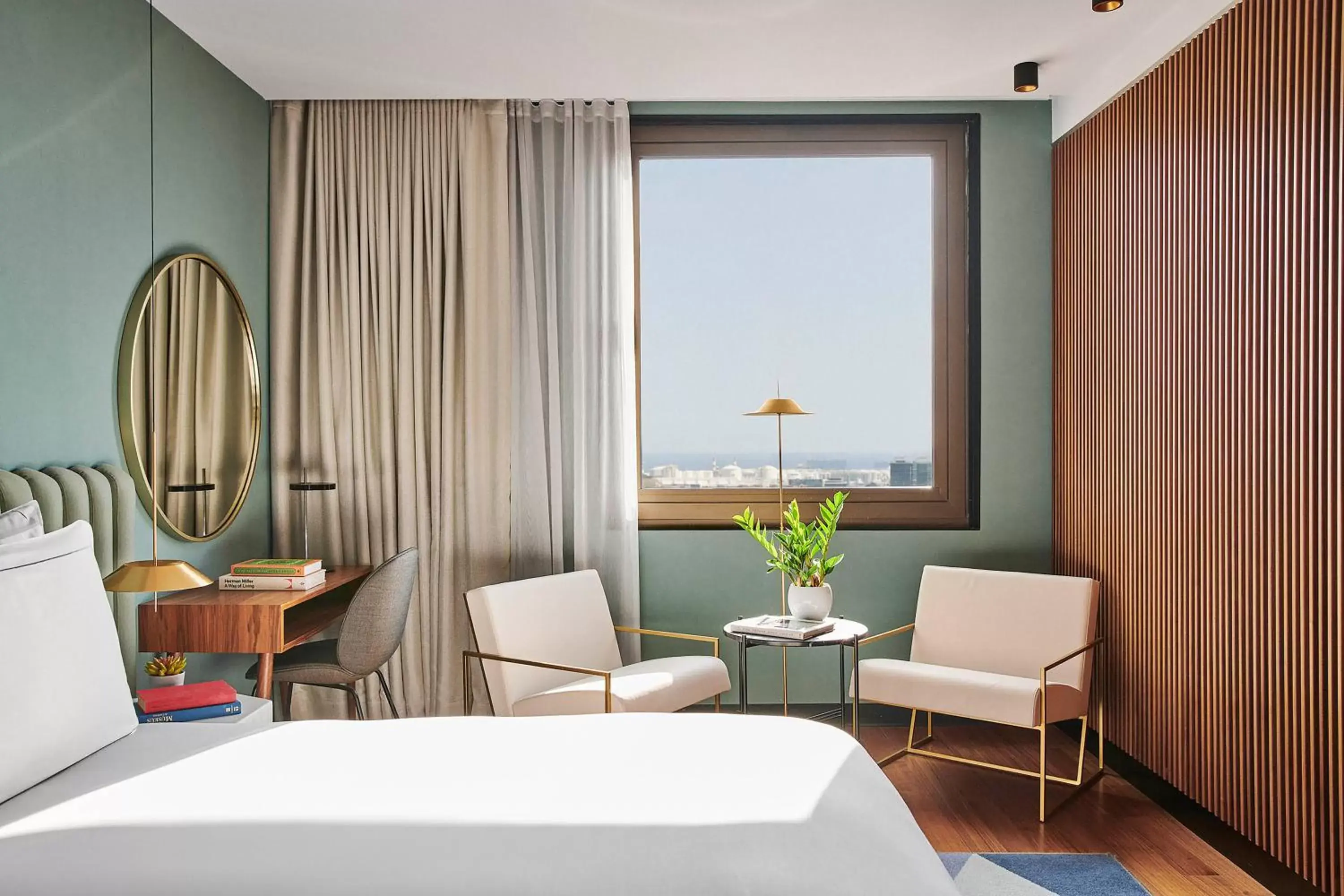 Bedroom, Seating Area in Hotel SOFIA Barcelona, in The Unbound Collection by Hyatt