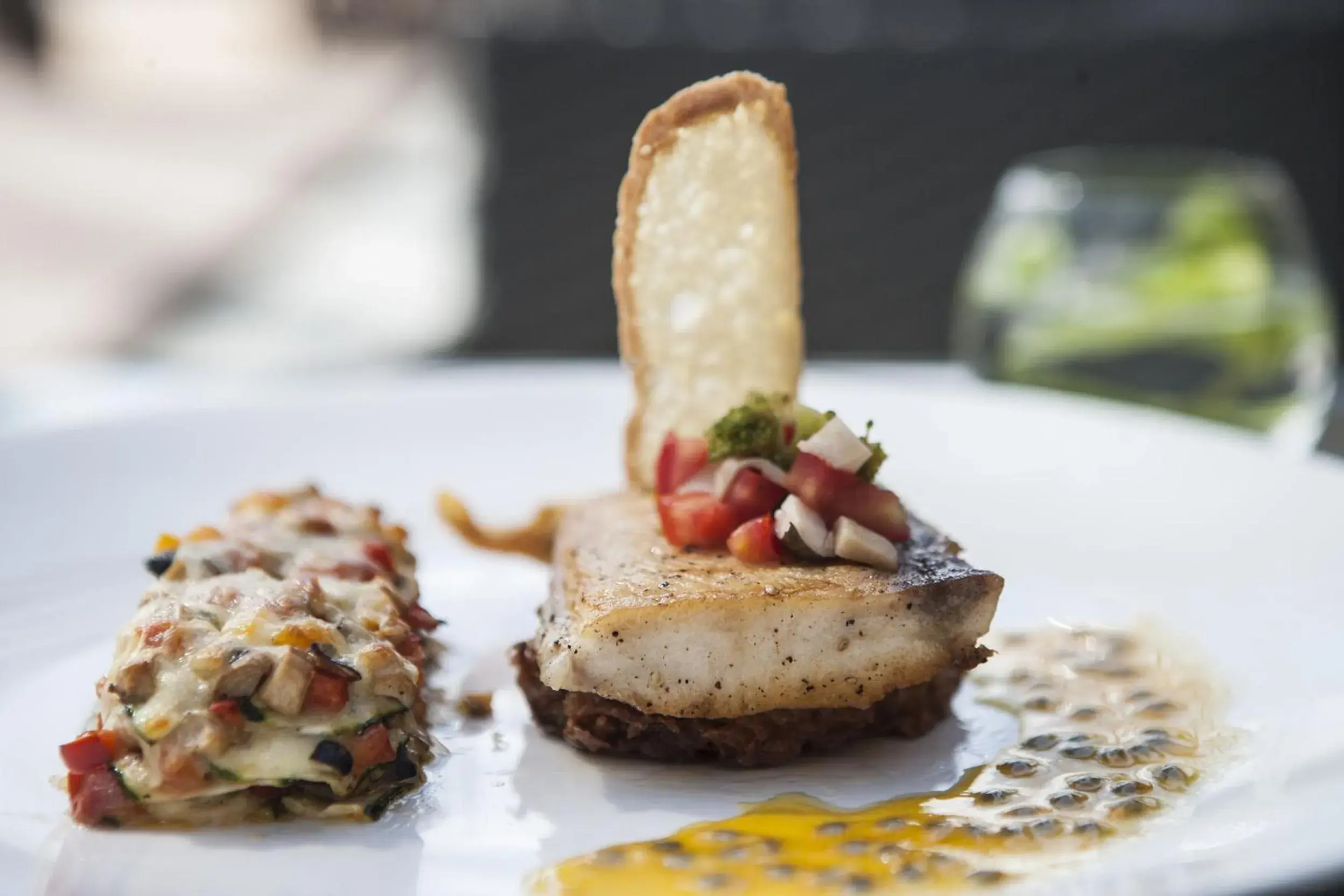 Food close-up in Aroma Beach Resort and Spa Food close-up in Aroma Beach Resort and Spa