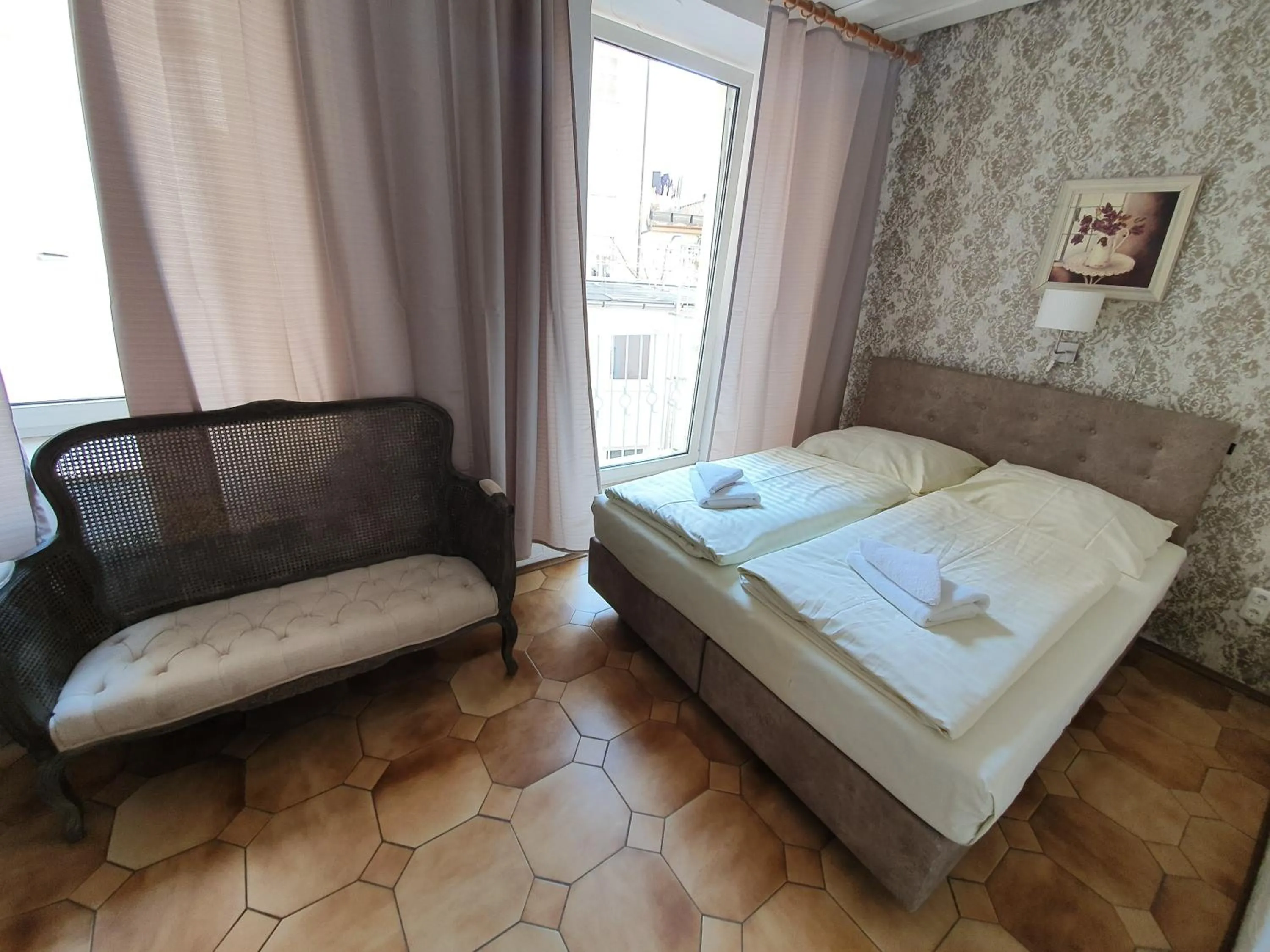 Bed in Pension Seibel