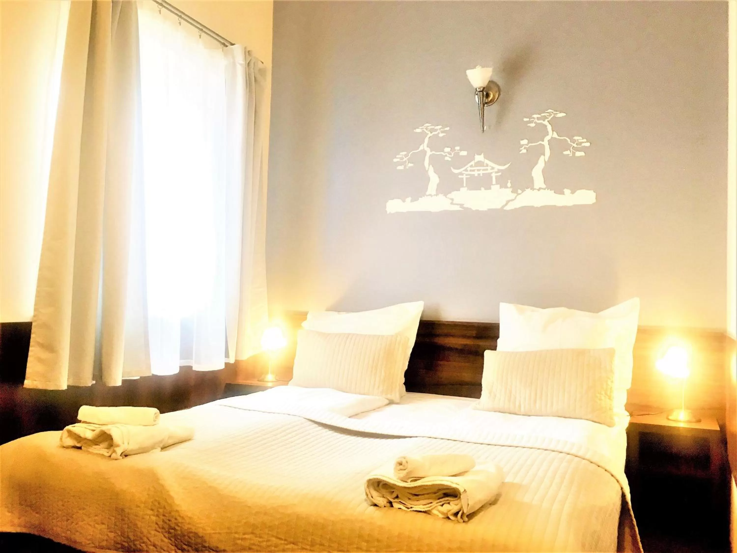 Bed in Hotel Pod Jeleniem