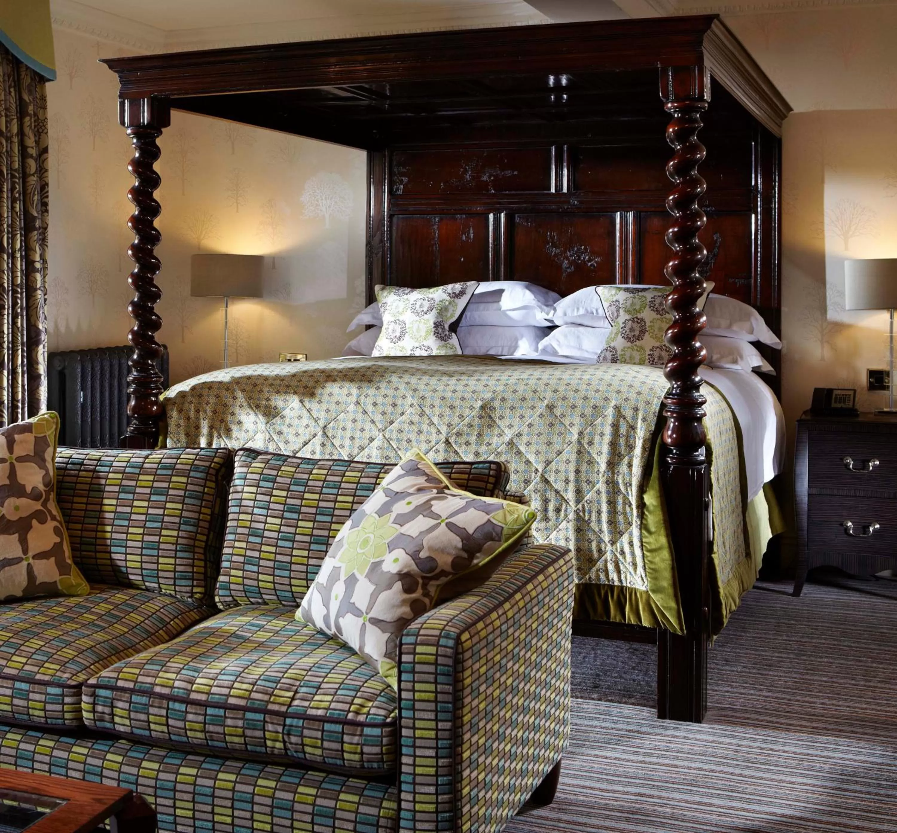 Bed in Pennyhill Park Hotel and Spa