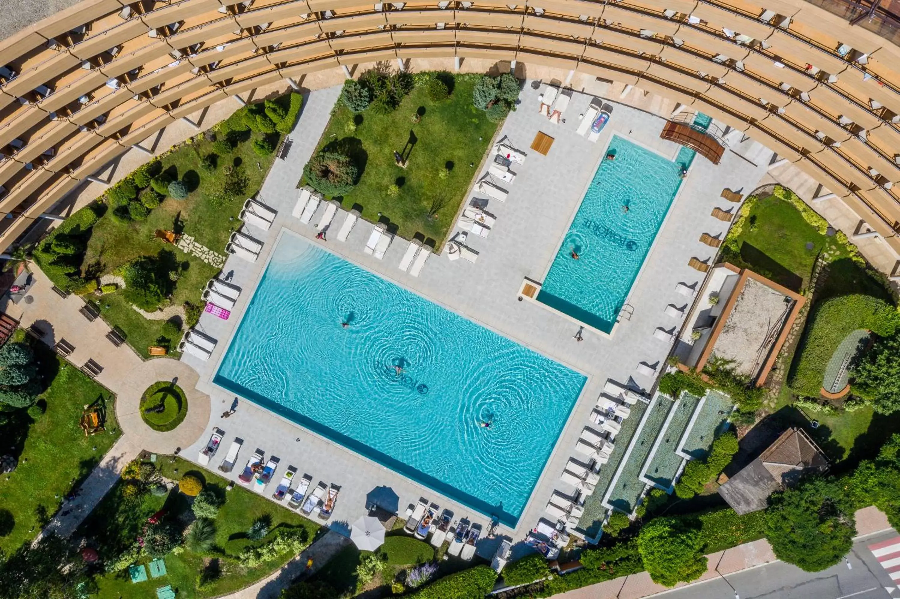 Bird's eye view in Grand Hotel Pomorie - Medical spa Bird's eye view in Grand Hotel Pomorie - Medical spa