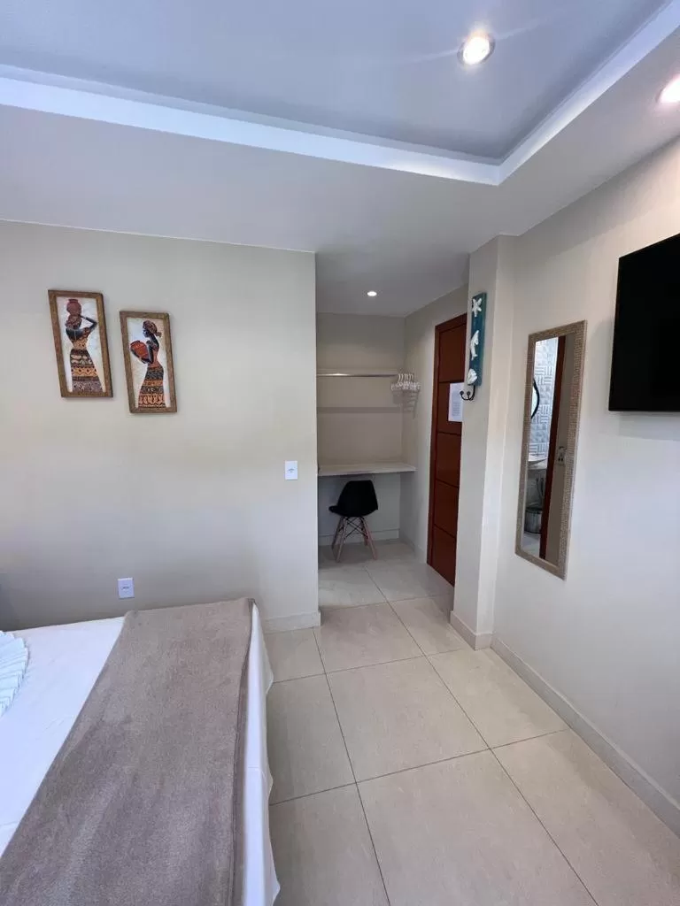 Bed in Pousada Arraial Tropical