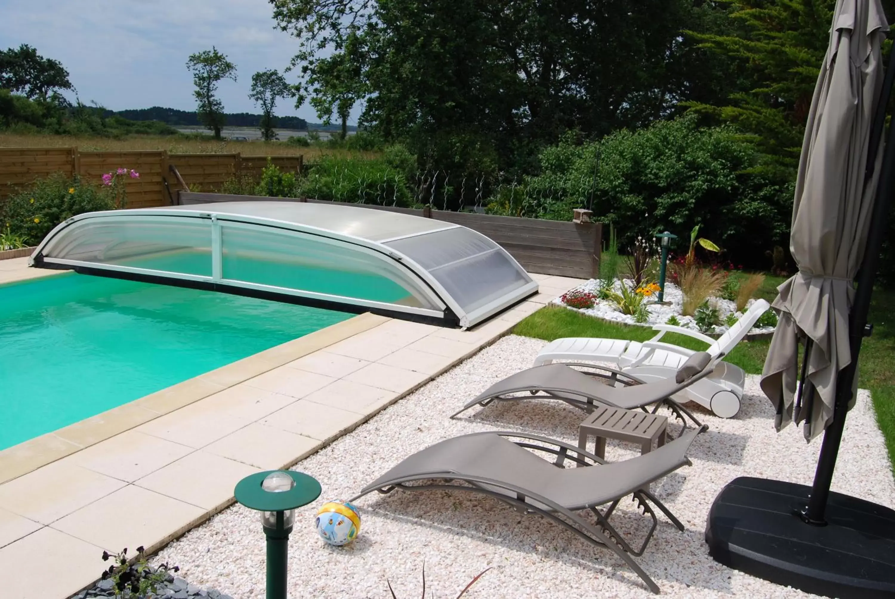 Garden, Swimming Pool in Kerzara - Le Gîte