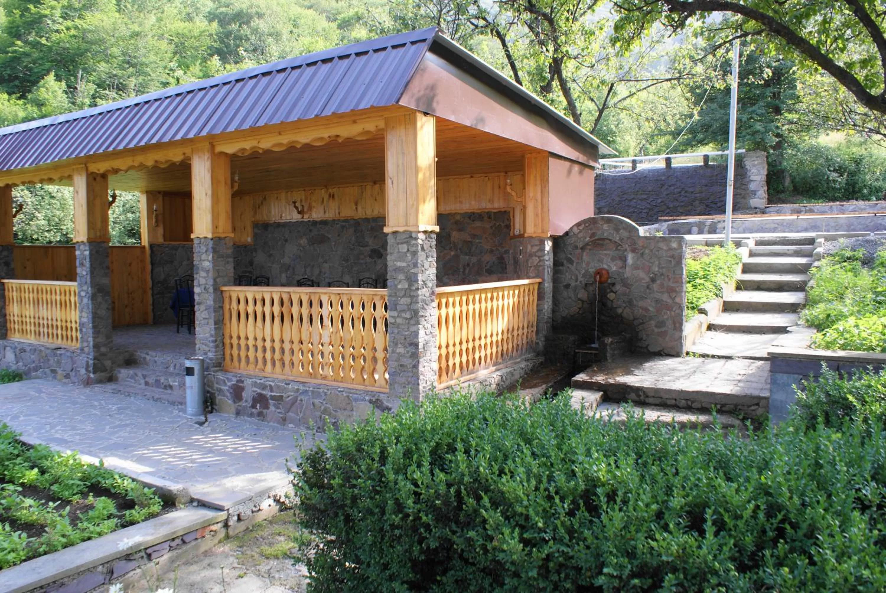 Decorative detail in Odzun Hotel